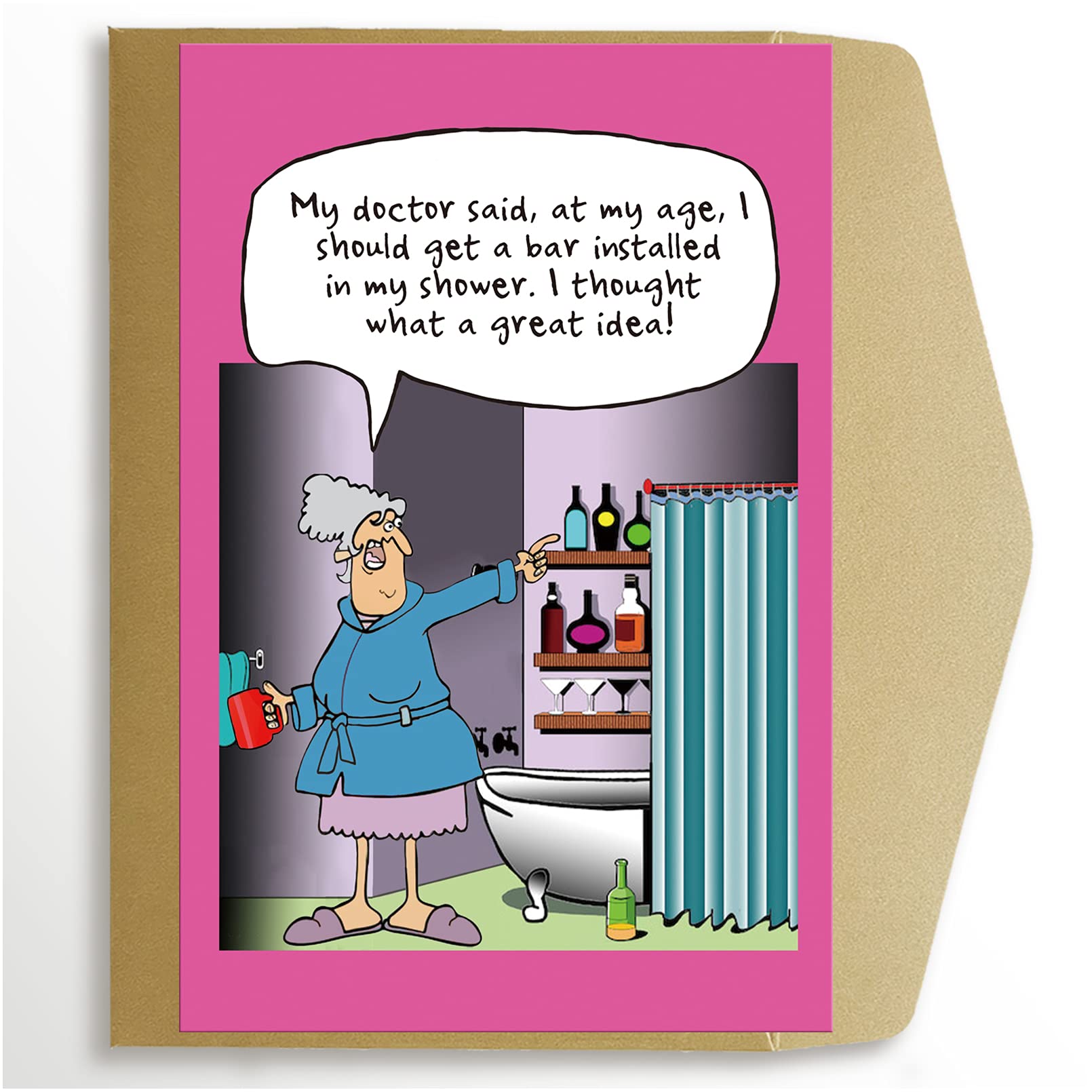 Funny 50th 60th 70th Birthday Card for Women - Wife, Mom, Aunt & Female Friend - Humorous Milestone Birthday Greeting Card - Perfect for Senior Women's Birthday Parties & Celebrations