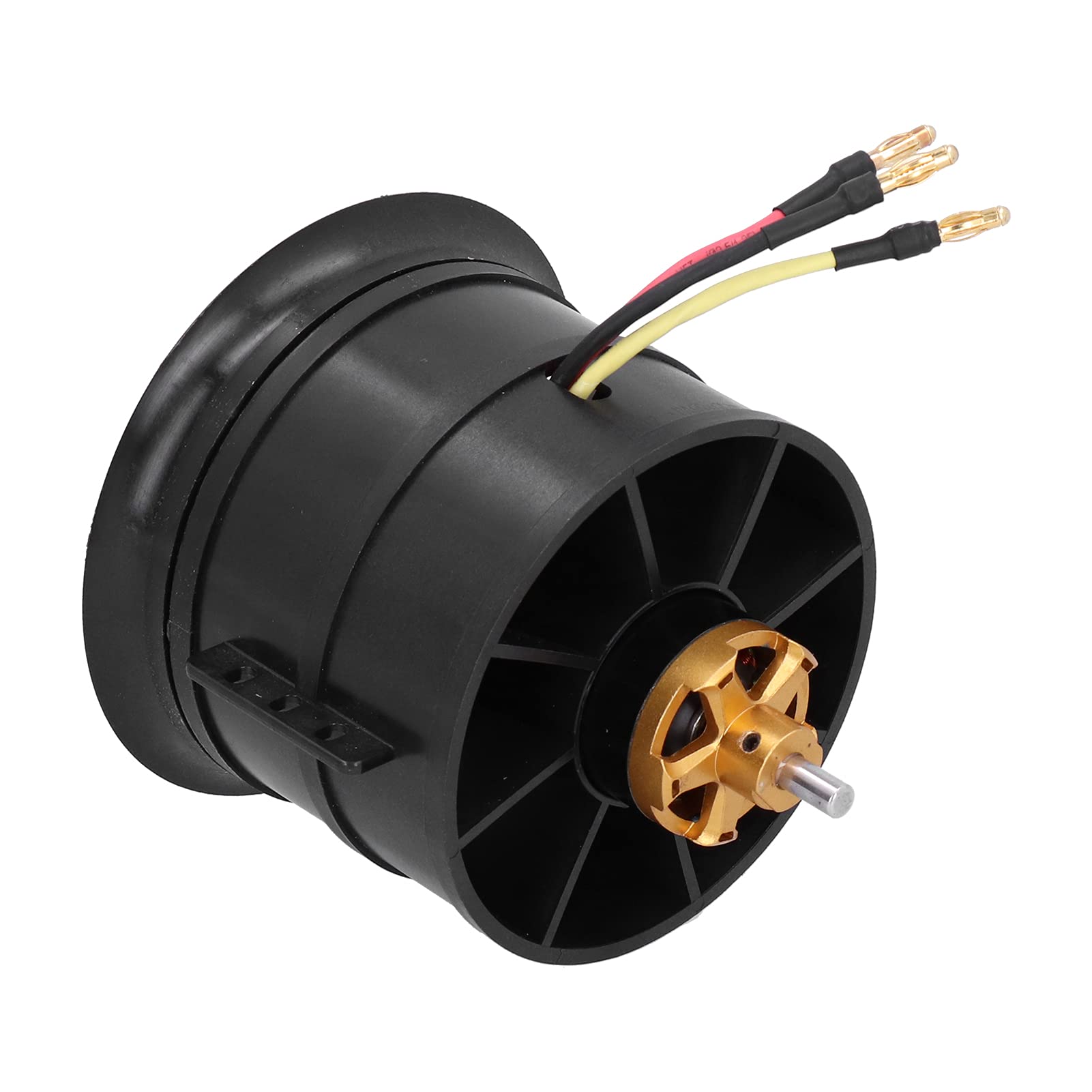VGEBY 90mm RC Ducted Fan with Brushless Motor - 12 Blade Electric EDF for RC Airplanes (1450KV, Black) - Perfect for Jet Model Building and High-Speed RC Plane Upgrades