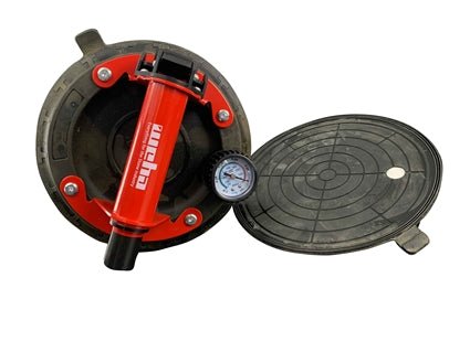 8-Piece Metal Vacuum Suction Cup Set with Pressure Gauge - Heavy Duty Suction Hooks for Glass, Tile, and Smooth Surfaces - Perfect for Home, Office, and Workshop Organization