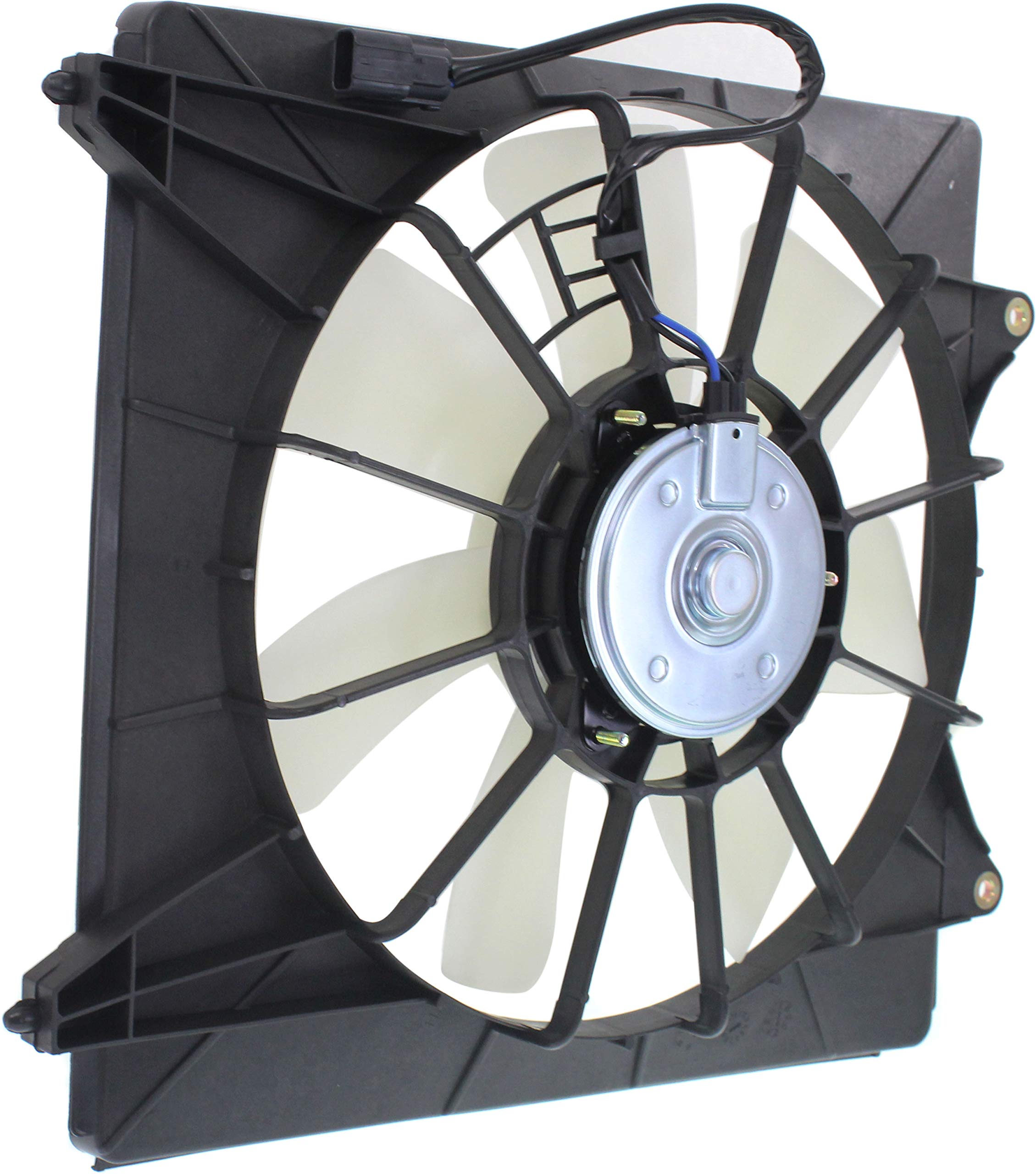 Go-Parts Denso A/C Condenser Fan Assembly - Compatible with Honda Accord 2008-2012 & Acura TSX 2009-2014 (Right Passenger Side, 4 Cylinder Engine) - Direct Replacement for Coupe/Sedan/Wagon Models - Perfect for AC System Repair & Summer Cooling Maintenance