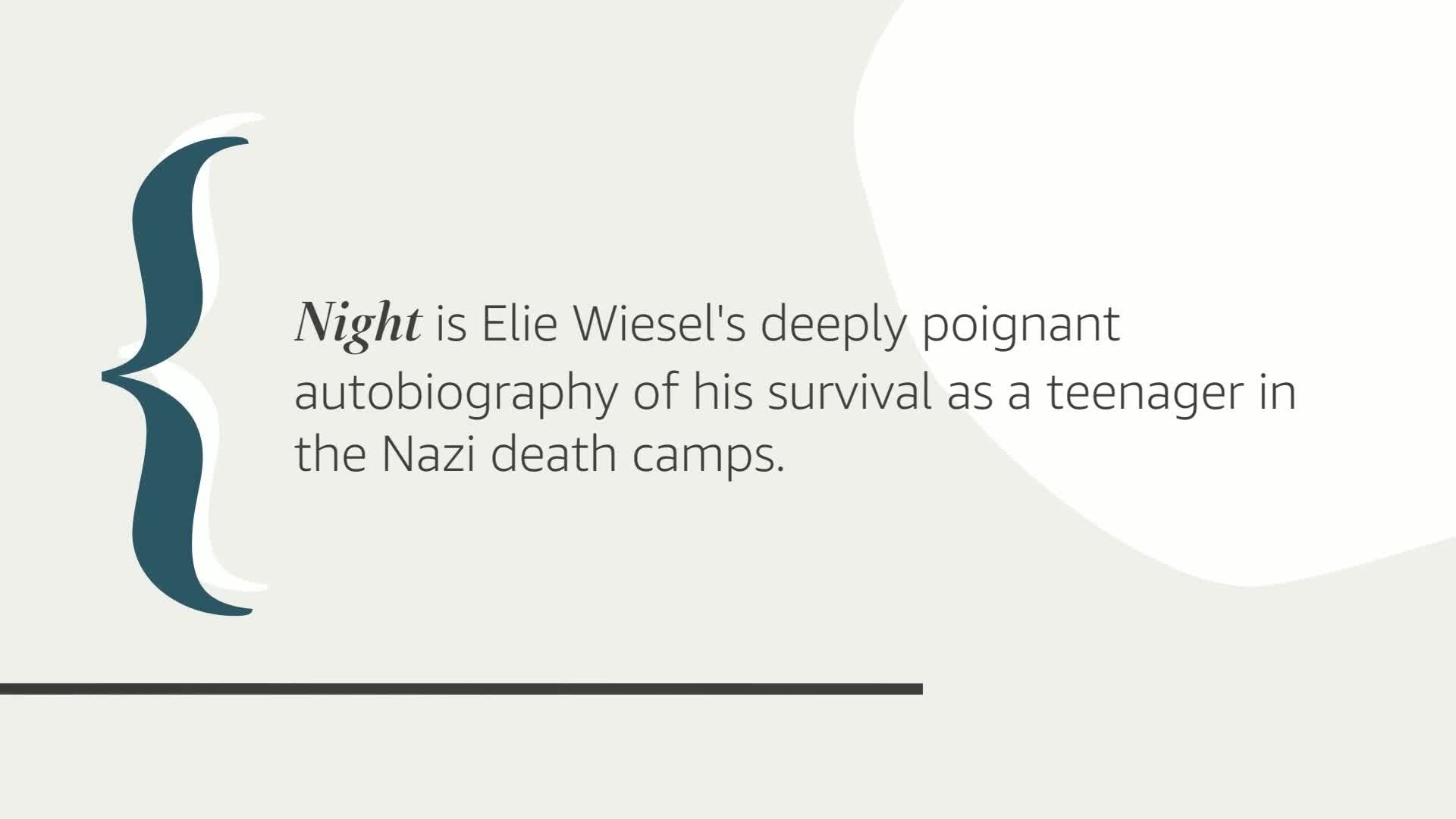 Night (Oprah's Book Club) - Powerful Holocaust Memoir by Elie Wiesel | Inspiring True Story of Survival & Hope | Perfect for Book Clubs, History Buffs & Personal Growth
