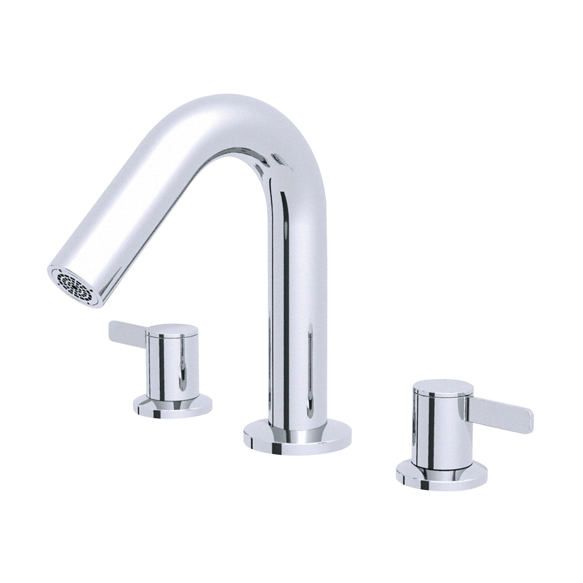 Danze Amalfi Chrome 2-Handle Widespread Roman Tub Filler Faucet with Rough-in Valve - Luxury Bathroom Fixture for Spa & Master Bathroom Renovation