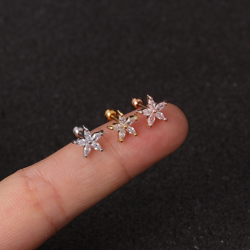 20G Lizard & Insect Conch Piercing Jewelry Set - Unique Body Jewelry for Cartilage & Ear Piercings | Perfect for Goth, Punk & Alternative Fashion Styles