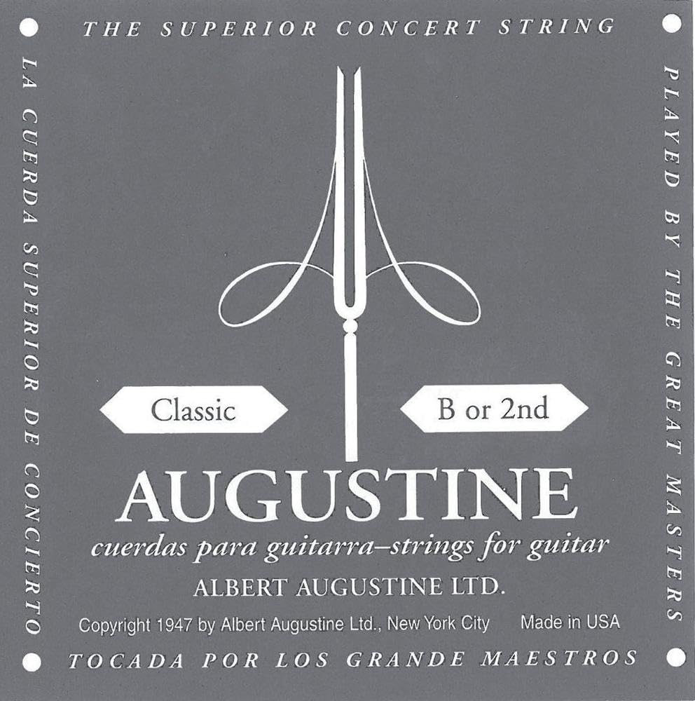 Augustine Strings Classic Nylon Singles - Low Tension 5th (A) String for Classical Guitar | Premium Replacement Guitar Strings | Perfect for Classical Music, Flamenco & Fingerstyle Playing
