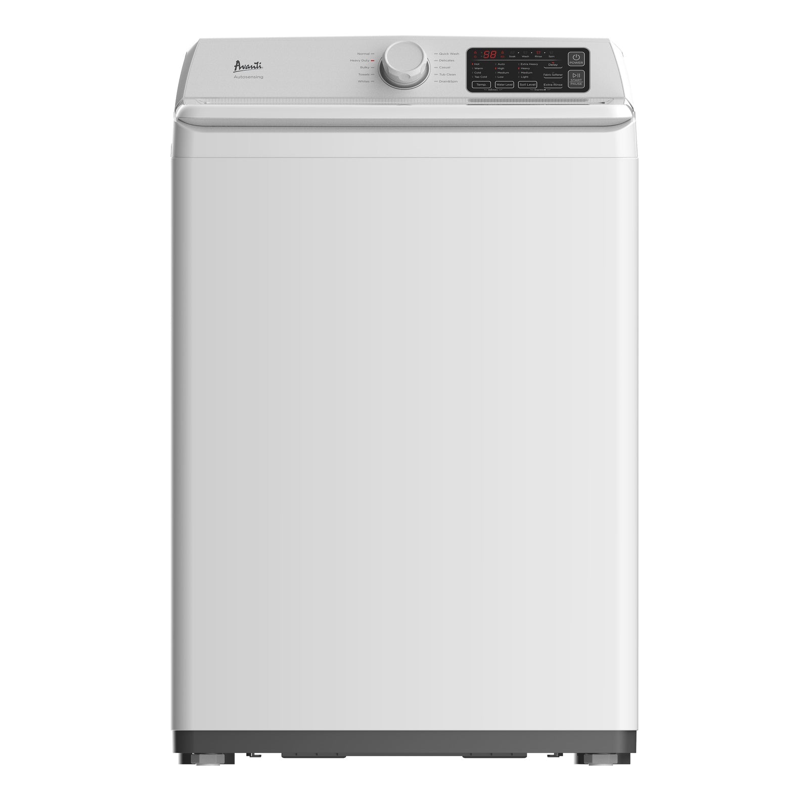 Avanti SLTW37D0W 3.7 Cu. Ft. Compact Top Load Washing Machine for Apartments & Small Spaces - Perfect for Laundry Rooms, Dorms, and RVs