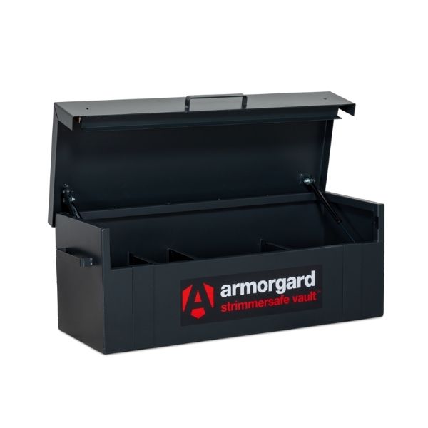 Armorgard StrimmerSafe Vault - Heavy Duty Long Handled Tool Storage Safe for Garden Equipment | Secure Outdoor Power Tool Storage Solution