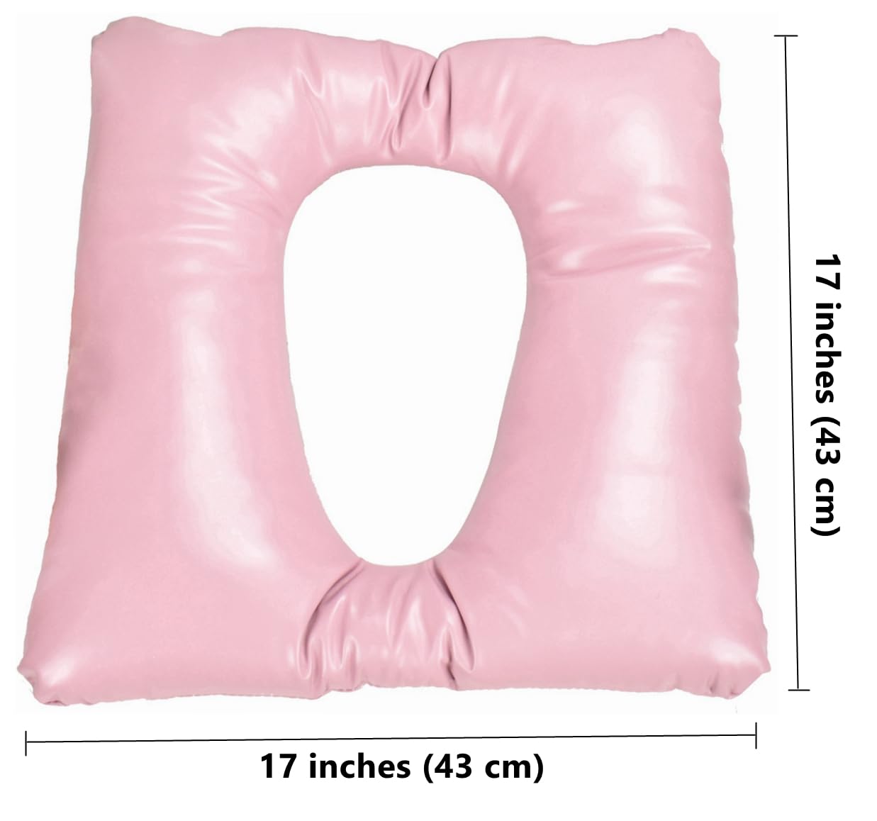 **Soft Waterproof Commode Seat Cushion with Fixed Straps - Comfortable Padded Toilet Seat Cover for Elderly & Disabled - Ideal for Home Care, Hospitals & Mobility Assistance**