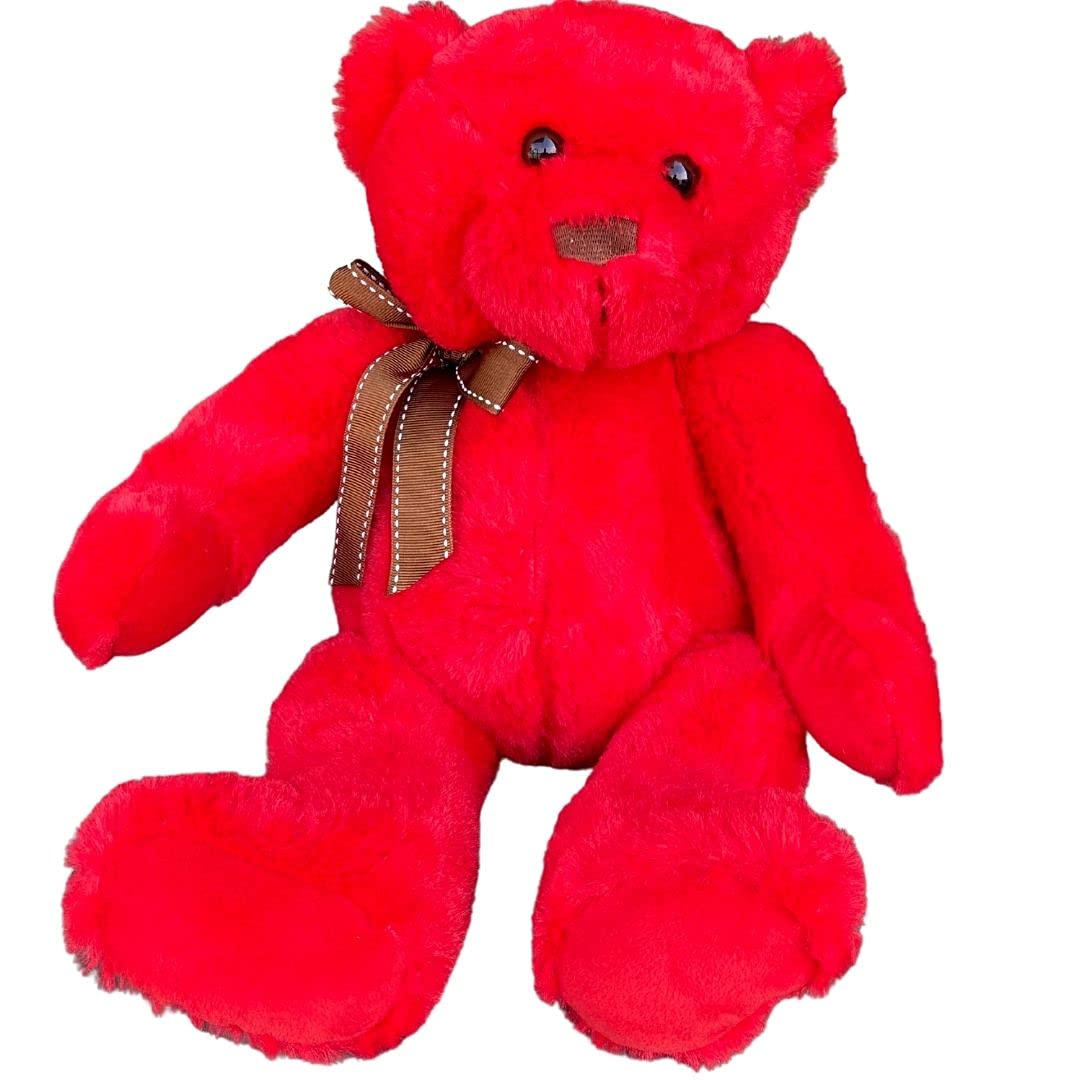 12-Inch Soft Plush Teddy Bear Stuffed Animal - Cute & Cuddly Toy Gift for Kids, Boys & Girls (Red) | Perfect for Birthday Presents, Nursery Decor & Comfort Companions