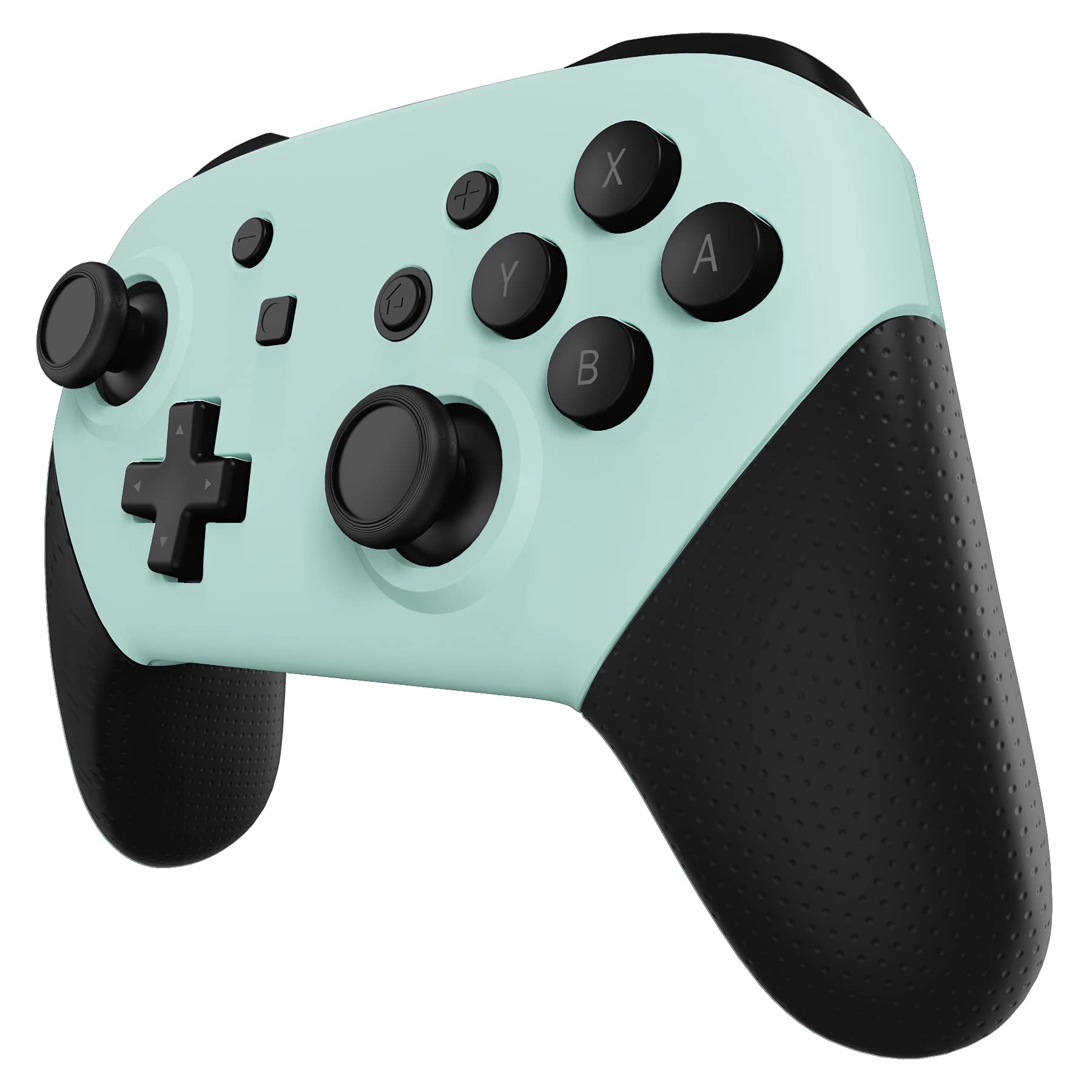 ExtremeRate Light Cyan Faceplate & Backplate for Nintendo Switch Pro Controller - DIY Replacement Shell Case (Controller Not Included) - Perfect for Custom Gaming Setup & Modding Enthusiasts