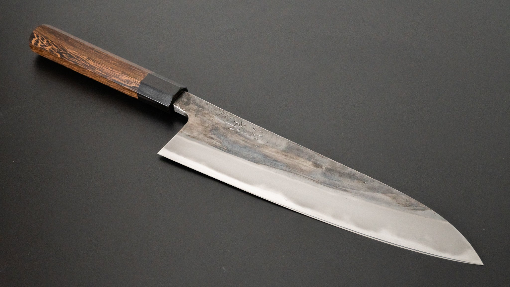 Jiro Tsuchime Wa Gyuto 225mm Japanese Chef Knife with Taihei Tagayasan Handle - Perfect for Sushi, Meat Cutting & Professional Kitchen Use (#413)