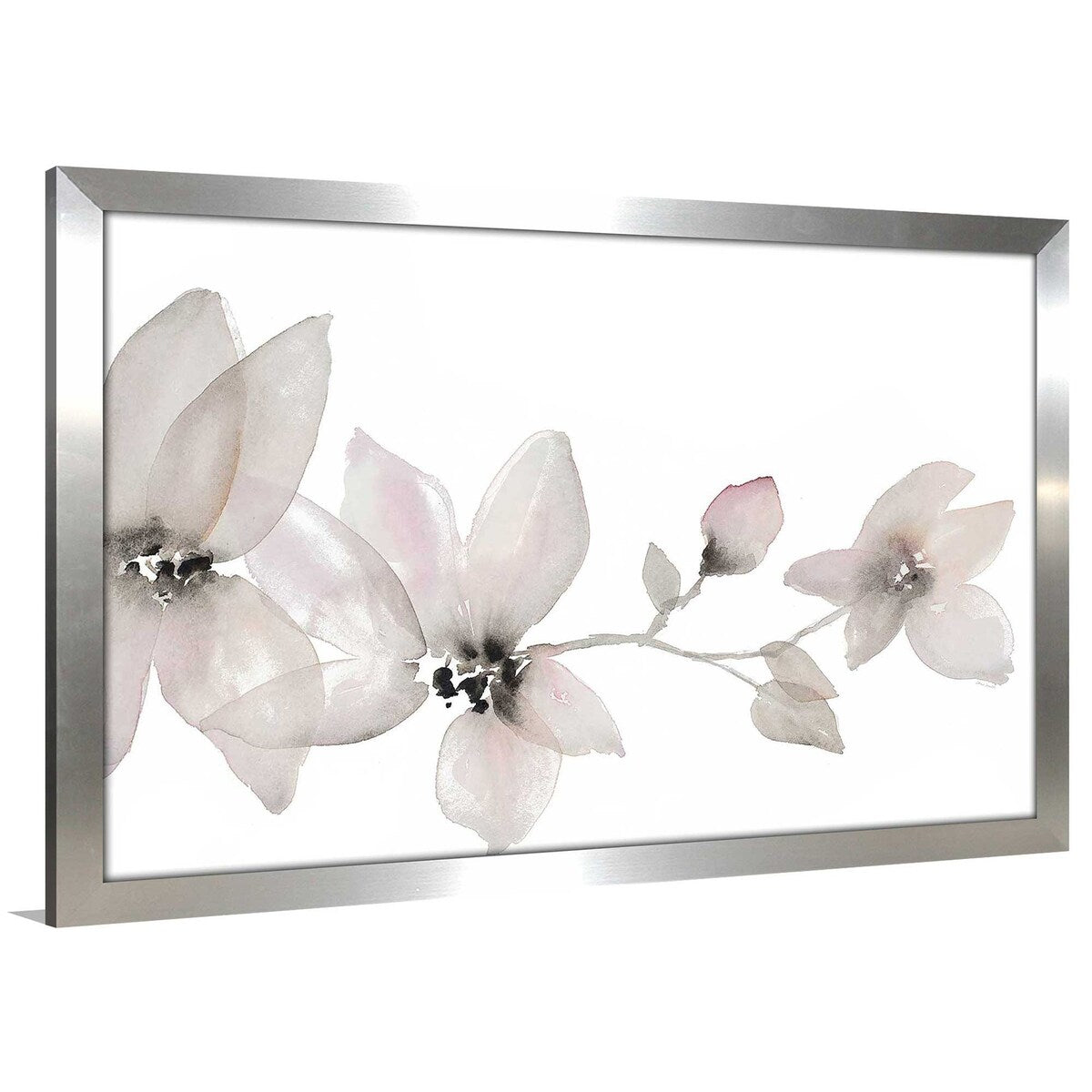 Blooming Whispers I (Horizontal) Acrylic Wall Art Print - Modern Home Decor for Living Room, Bedroom & Office