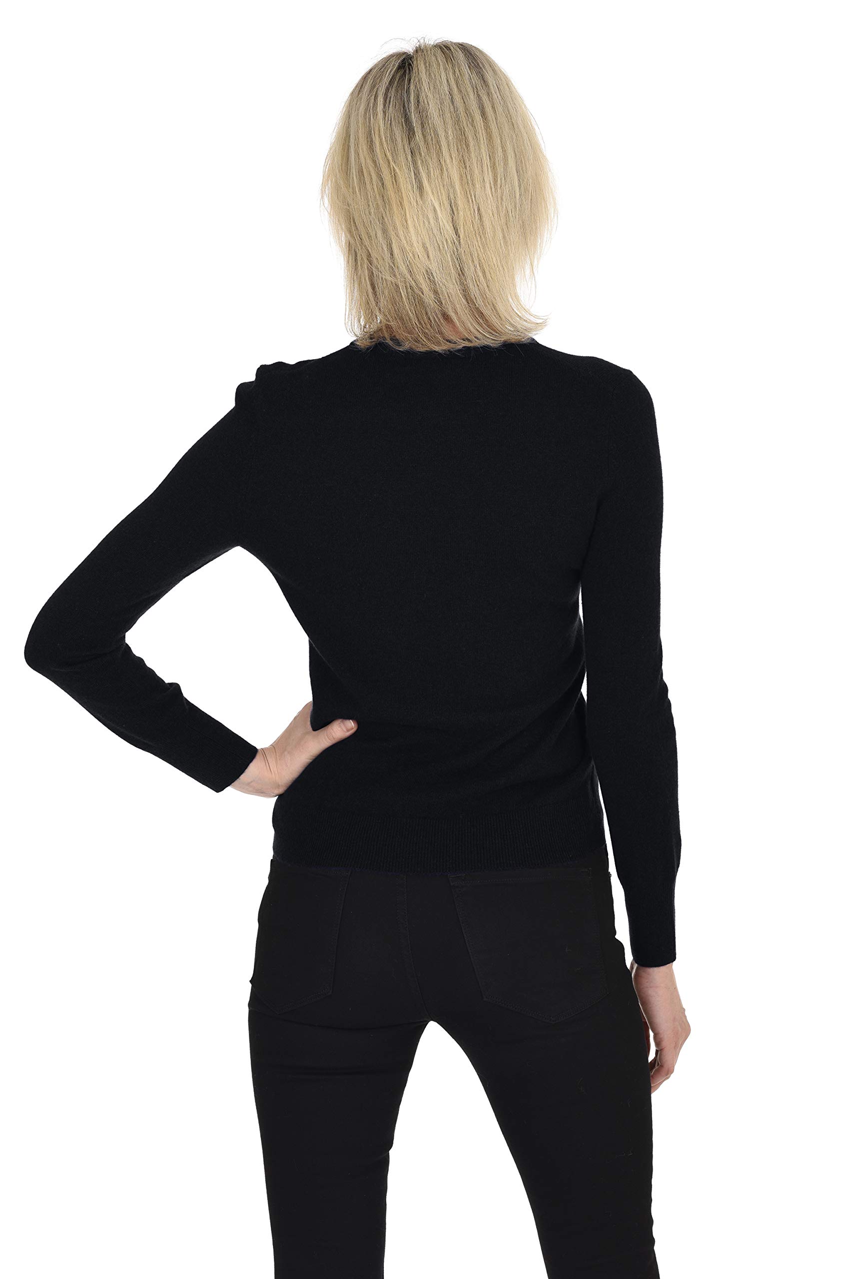 100% Pure Cashmere Women's Crewneck Sweater - Soft Long Sleeve Round Neck Pullover for Women - Perfect for Office, Travel & Casual Wear