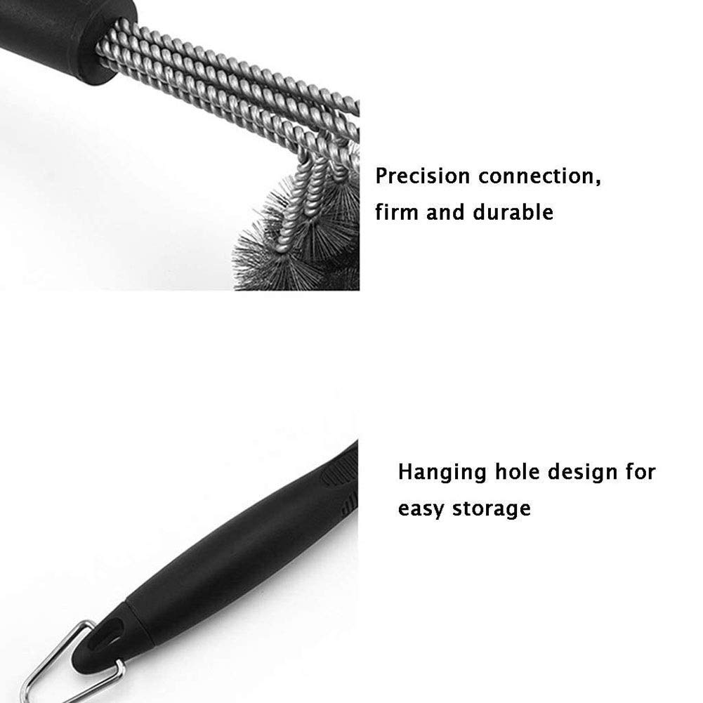 **Stainless Steel Grill Brush for BBQ Cleaning - High & Low Temperature Resistant - Outdoor Grill Scraper & Wire Brush - Perfect for Backyard, Camping & Picnic Use**