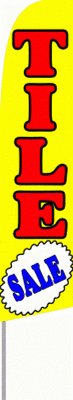 Tile Sale Feather Banner Flag Kit - Complete Advertising Set for Outdoor & Indoor Promotions - Perfect for Retail Stores, Car Dealerships & Grand Openings
