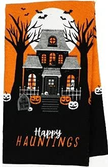 Halloween Kitchen Set - 3-Piece Towel, Mitt & Pot Holders for Spooky Cooking