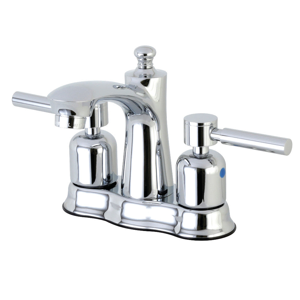 Kingston Brass FB7615DL 4-Inch Centerset Bathroom Faucet - Chrome Finish, Single Handle, Water-Saving Design for Bathroom Sink, Vanity, and Powder Room