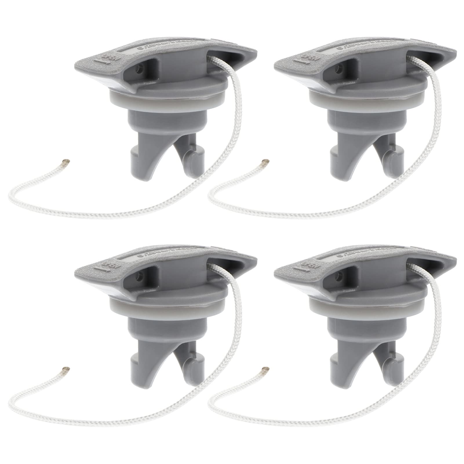 SEWACC 4pcs Inflatable Boat Air Valve Screw Replacement - Spiral Air Plugs for Kayak, Canoe, Raft, Rubber Dinghy & Pool Accessories | Perfect for Marine, Water Sports & Outdoor Activities