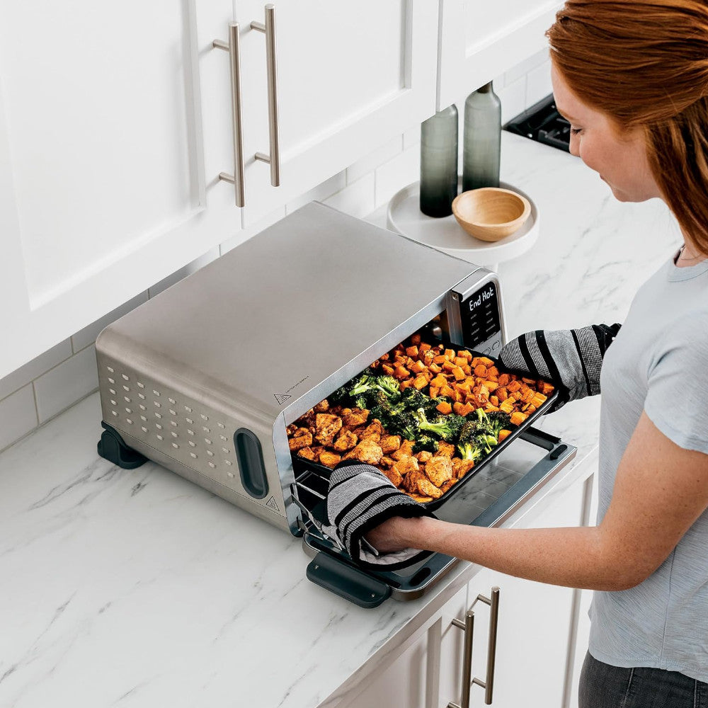 Ninja FT205CO Digital Air Fryer Pro 10-in-1 Countertop Oven with Home Essentials Warranty - Perfect for Baking, Roasting, and Air Frying at Home