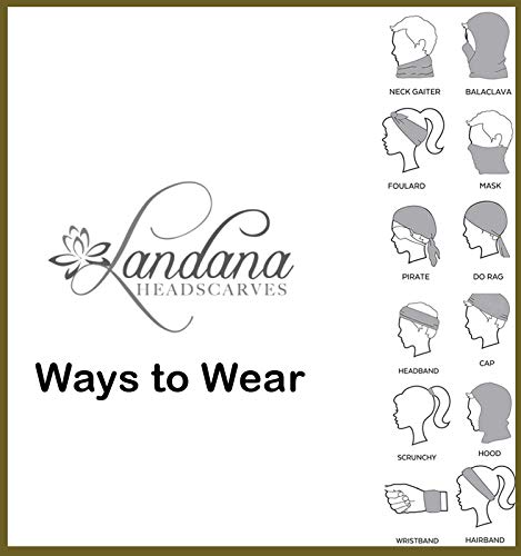 Breathable Cotton Face Mask Bandana & Neck Gaiter - Made in USA | UV Protection for Outdoor Activities, Hiking, Cycling & Travel