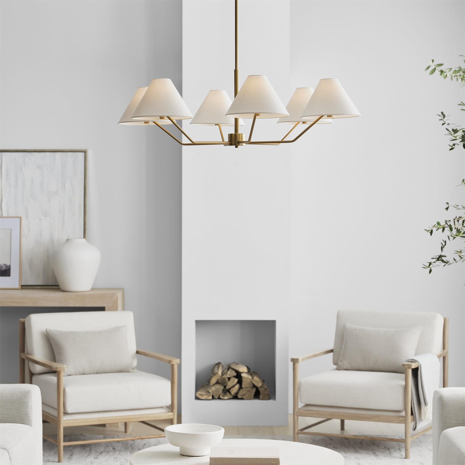 Burke Chandelier - Elegant Crystal Ceiling Light Fixture for Dining Room, Living Room & Bedroom | Modern Home Decor Lighting