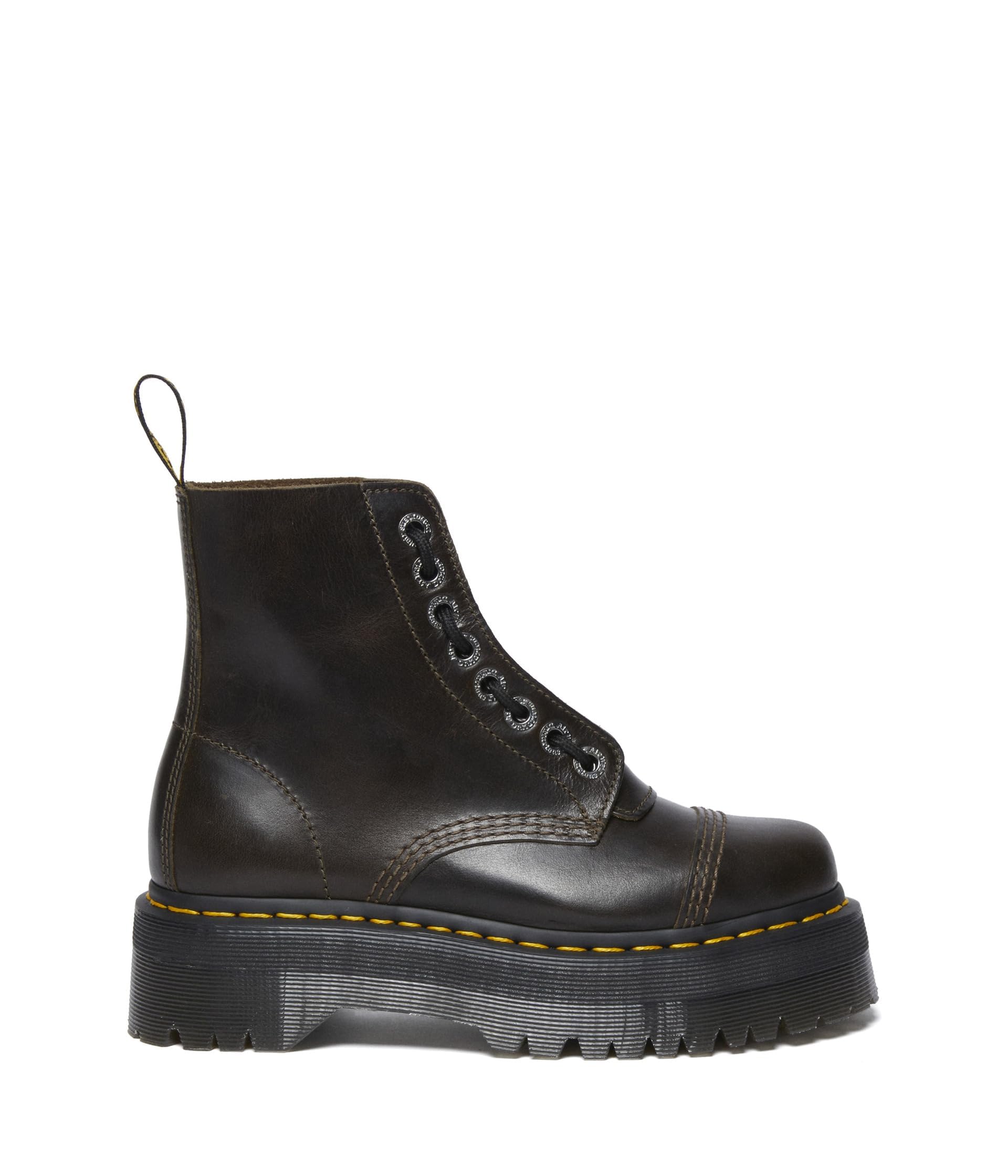 Dr. Martens Women's Sinclair Leather Platform Boots - Chunky Heel Ankle Booties for Women | Perfect for Punk, Goth & Streetwear Outfits