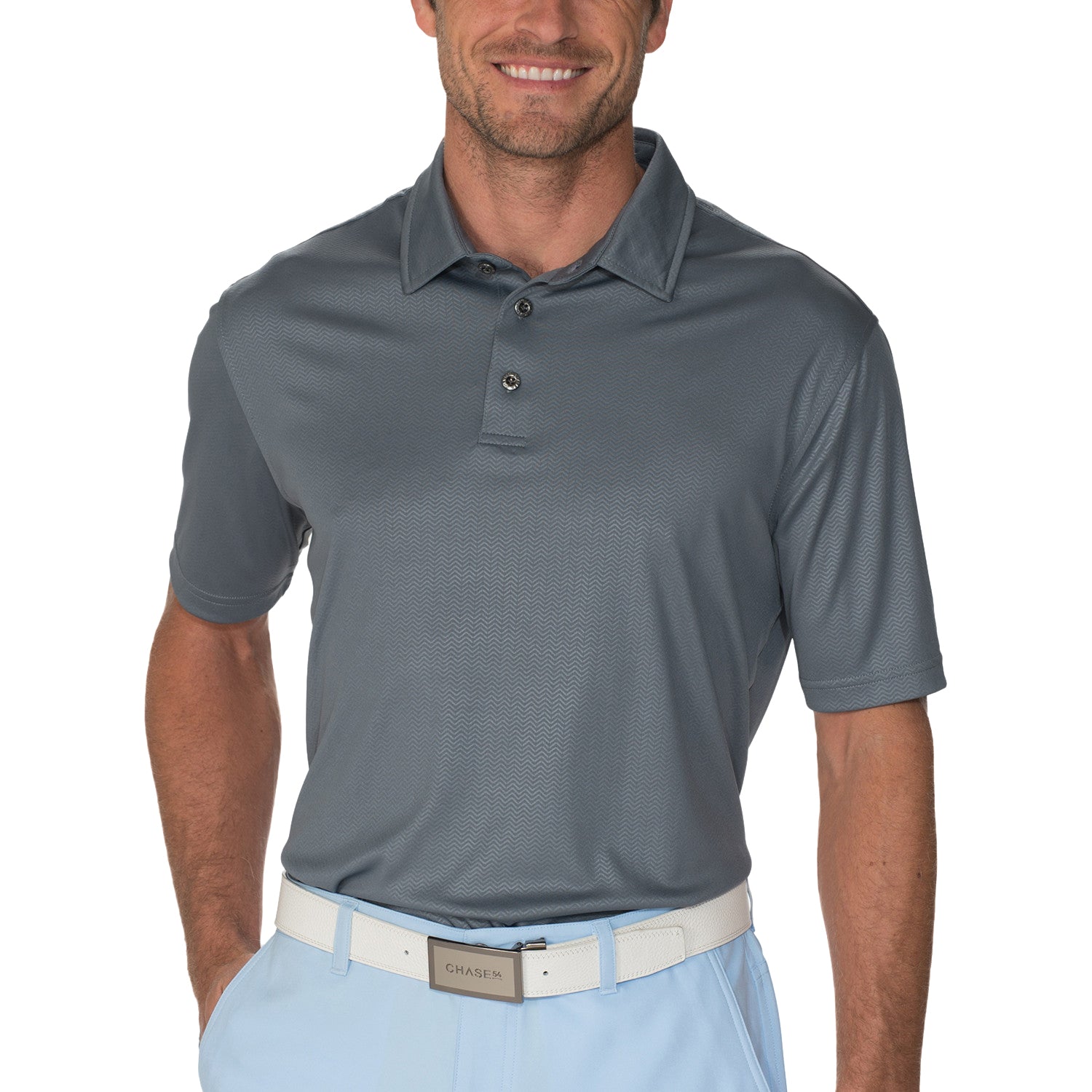 Chase54 Men's Golf Polo Shirt - Moisture Wicking, UV Protection & Breathable - Perfect for Golf, Casual Wear & Outdoor Activities