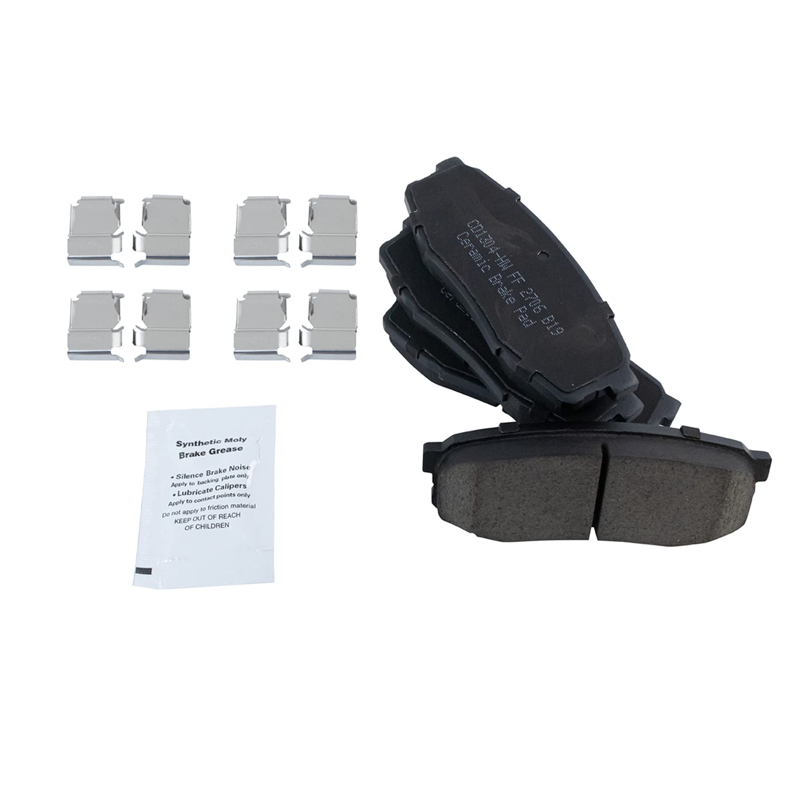 Premium TRQ Ceramic G-Coated Rear Brake Pad & Rotor Kit with Caliper - Compatible with 2008-2015 Toyota Sequoia & 2007-2015 Tundra - Smooth Stopping Power for Highway Driving & Heavy Loads