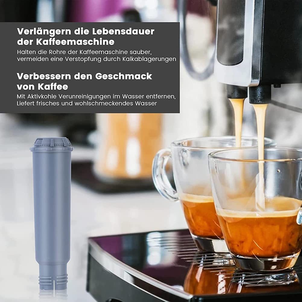 10-Pack Replacement Water Filter Cartridges for Melitta, Krups Claris F088 & Nivona Automatic Coffee Machines - Compatible with Drip & Espresso Makers - Improve Coffee Taste & Machine Performance
