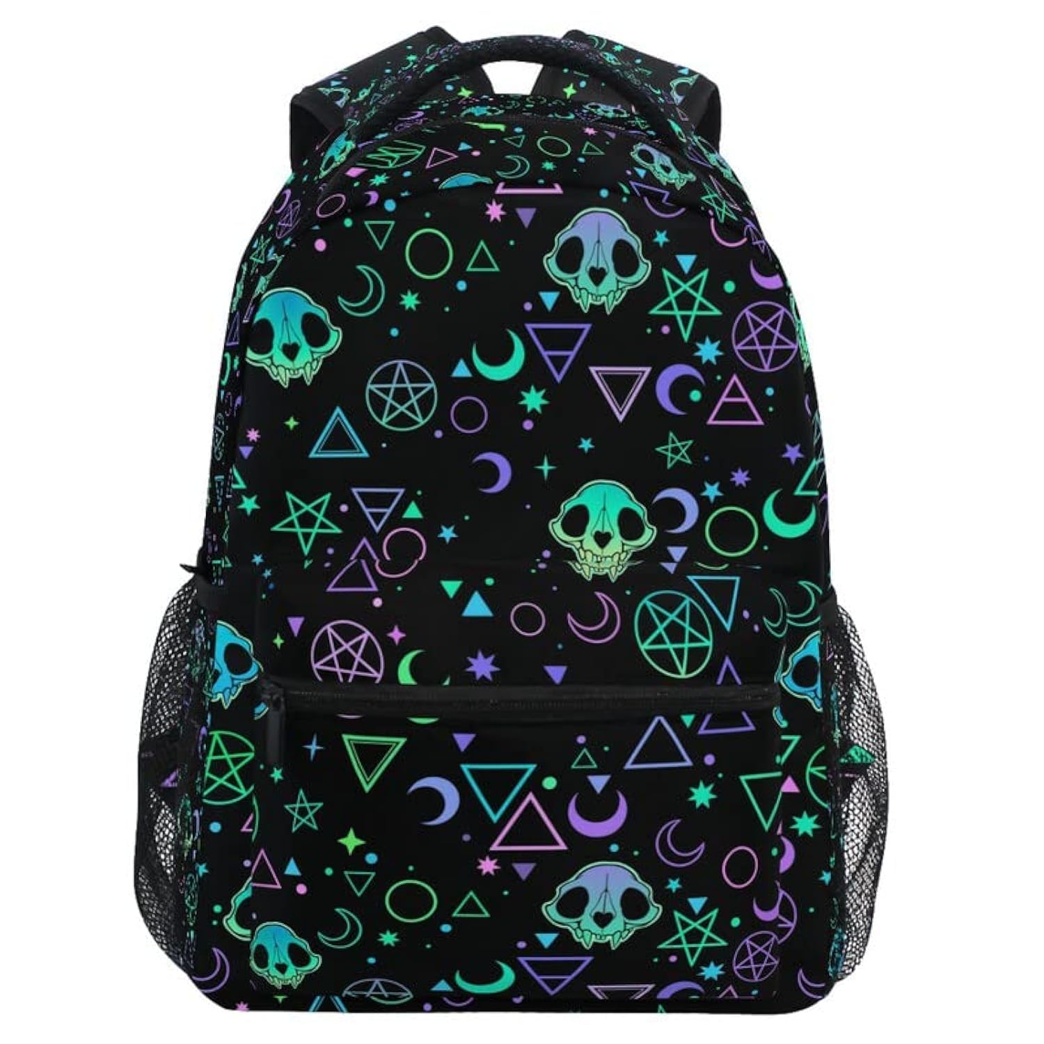 Magic Skulls College Backpack - Stylish Laptop Rucksack for Adults & Teens, Durable Business Travel & School Bookbag, Perfect for Work, Study, and Daily Commute