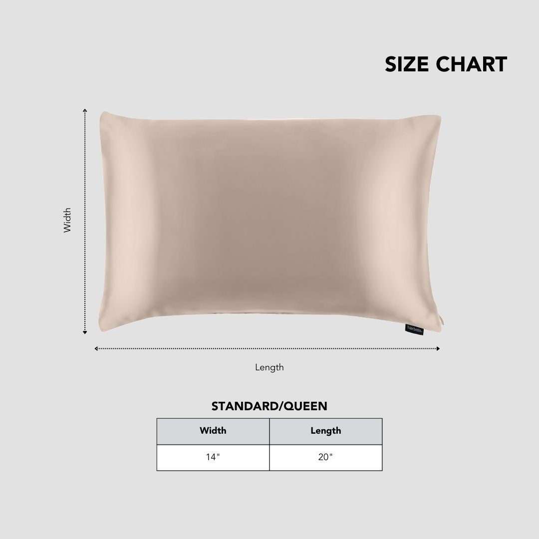Silk Satin Pillowcase for Hair Protection - Anti-Frizz & Smooth Hair Care - Perfect for Sleeping, Travel & Home Use