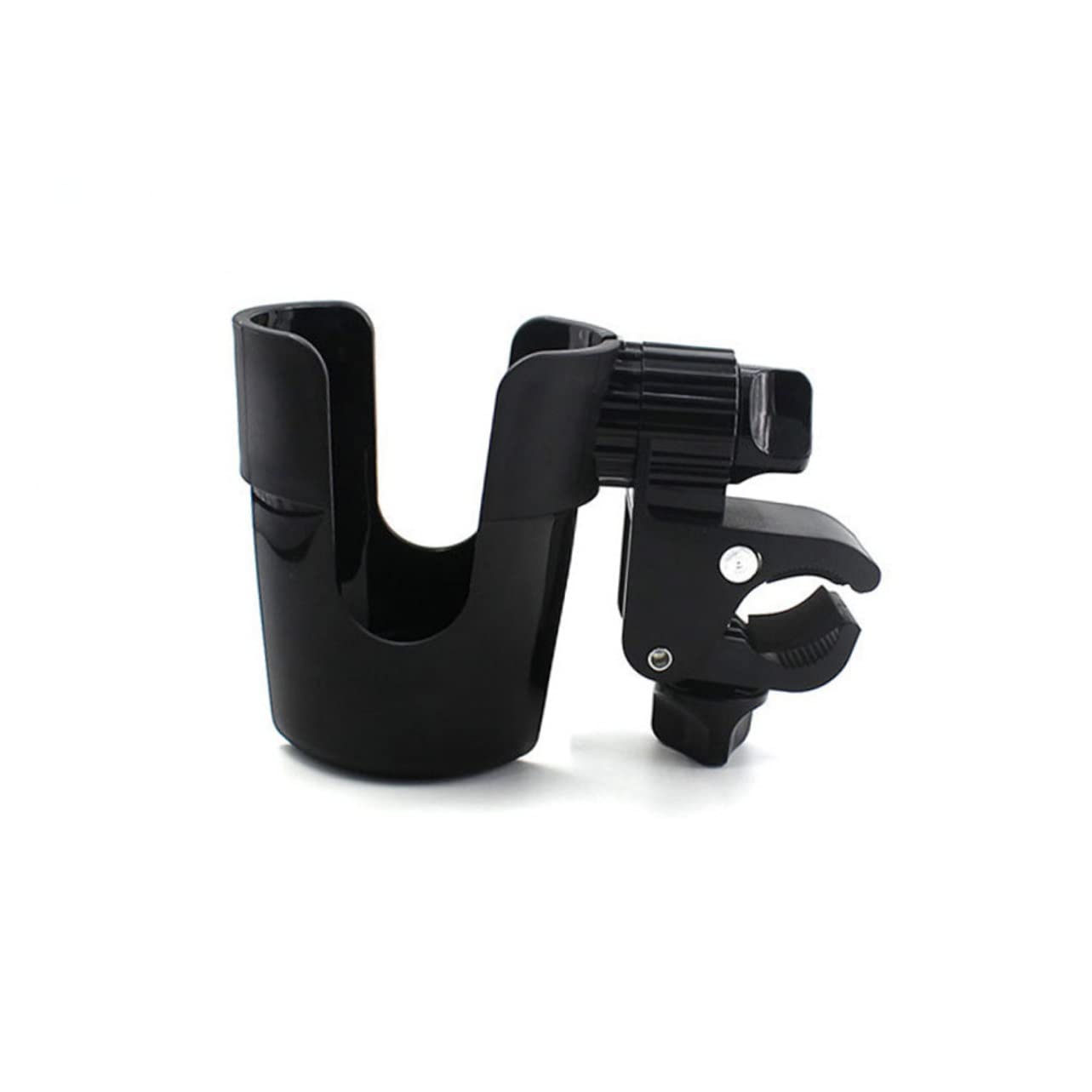 VICASKY 5-Pack Black ABS Bottle Holder for Bikes, Strollers & Cruisers - Secure Water Bottle & Milk Cup Storage for Cycling, Walking & Outdoor Activities