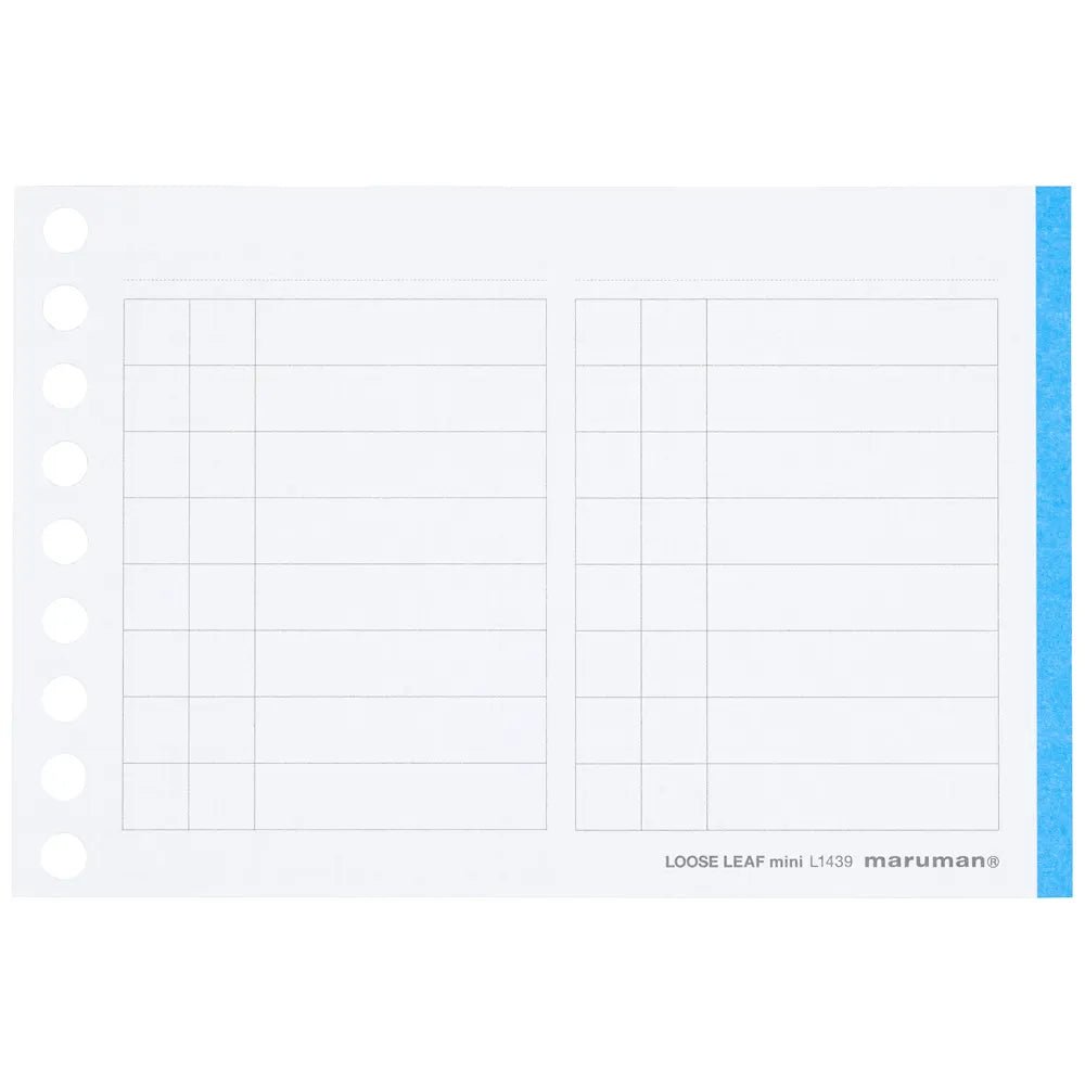 Maruman Write Easy Organize Mini Loose Leaf Notebook - Portable Refillable Planner for School, Office & Journaling - Perfect for Students, Professionals & Creative Note-Taking