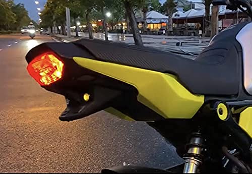 Honda Grom 2022 Rear Seat Fairing Cover & Tail Light Cowl Replacement - High-Quality ABS Plastic (Yellow Lemon) - Perfect for Motorcycle Customization, Street Riding, and Bike Protection