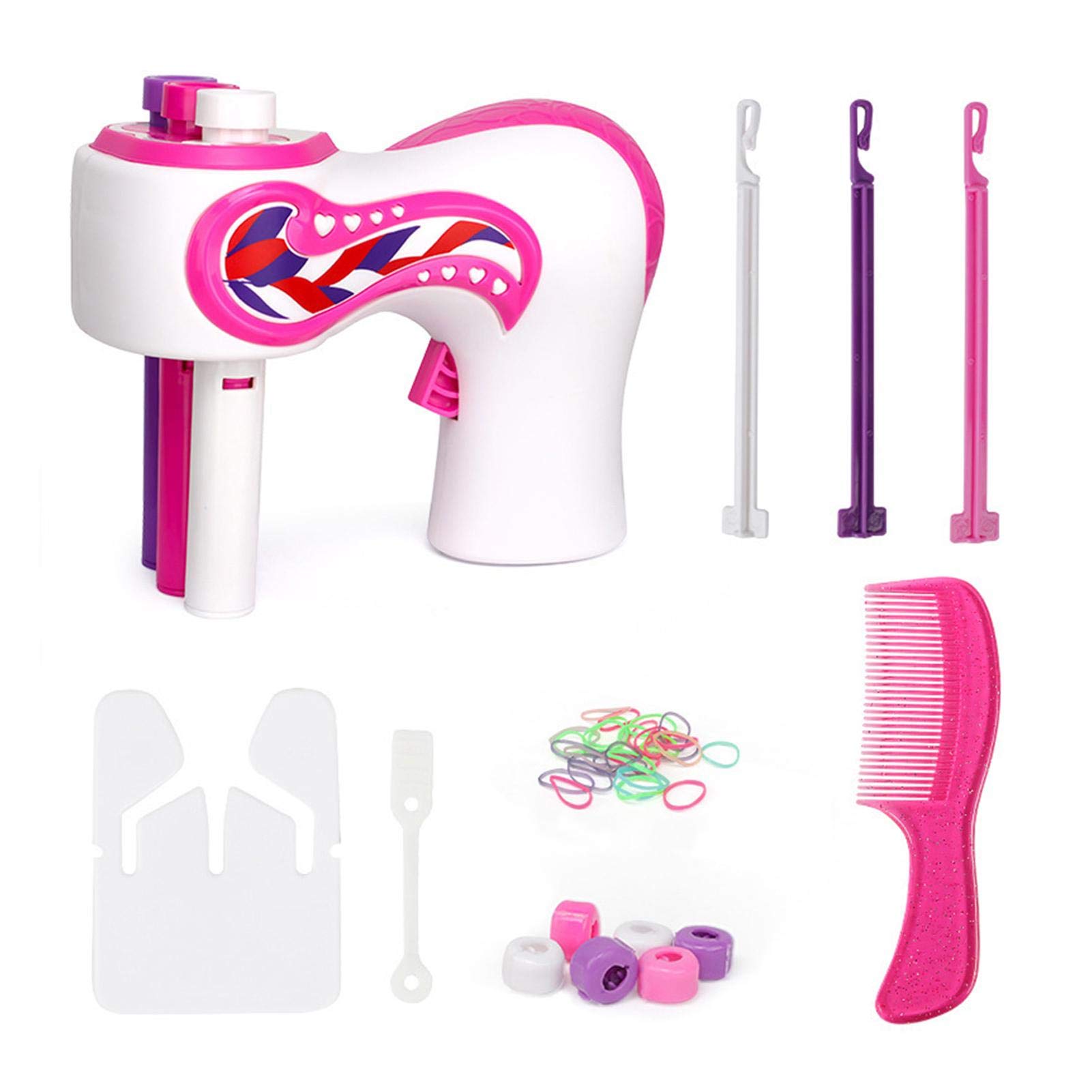 Automatic Hair Braiding Machine - Electric Hair Styler for Twist & Braid Hairstyles | Portable Hair Braider Tool Kit for Home, Travel & Salon Use