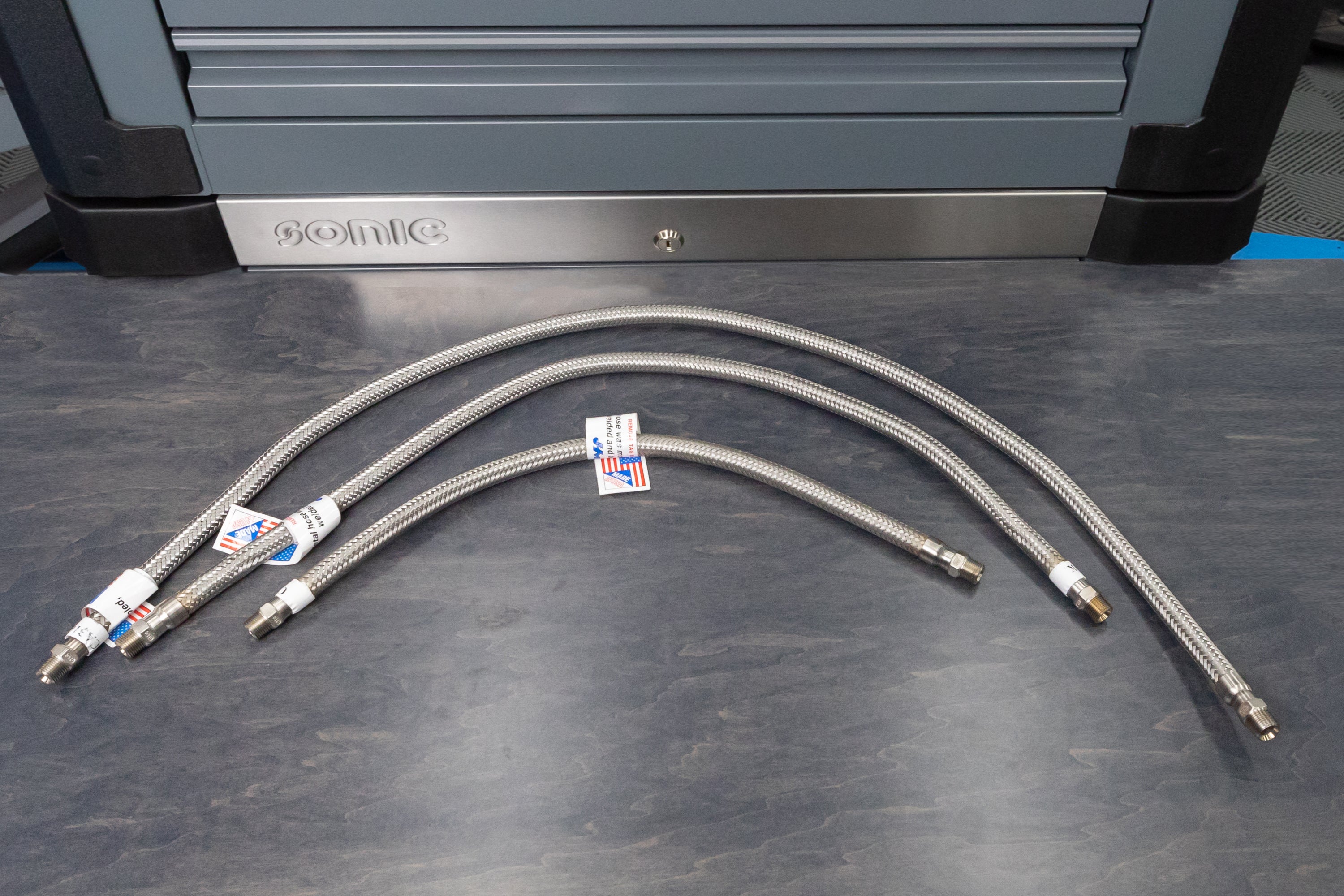 Premium T316 Stainless Steel 3/8 Inch Air Hose - High Pressure, Corrosion Resistant for Industrial, Automotive & Pneumatic Tools - Perfect for Workshops, Garages & Construction Sites