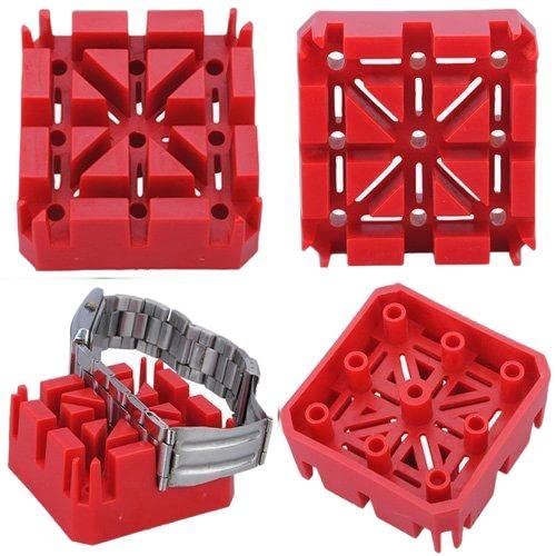 Premium Plastic Watch Band Bracelet Holder - Professional Watchmaker Links Repair & Removal Tool Kit for Watch Repair & Maintenance - Perfect for DIY Watch Adjustments, Jewelry Making & Watchmaker Workshops