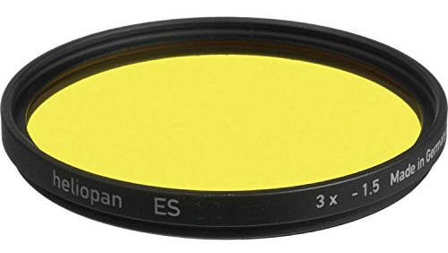 Heliopan 703704 37mm Dark Yellow Camera Lens Filter - Enhance Contrast for Landscape & Black & White Photography | DSLR, Mirrorless Cameras