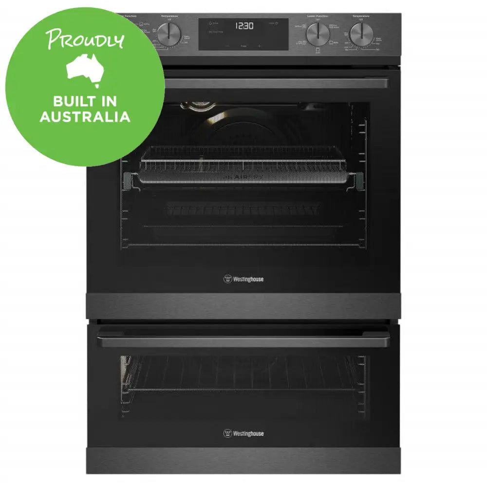 Westinghouse WVE6526DD 60cm Multi-Function 8-in-1 Oven with Air Fryer - Dark Stainless Steel | Perfect for Baking, Roasting & Air Frying in Small Kitchens