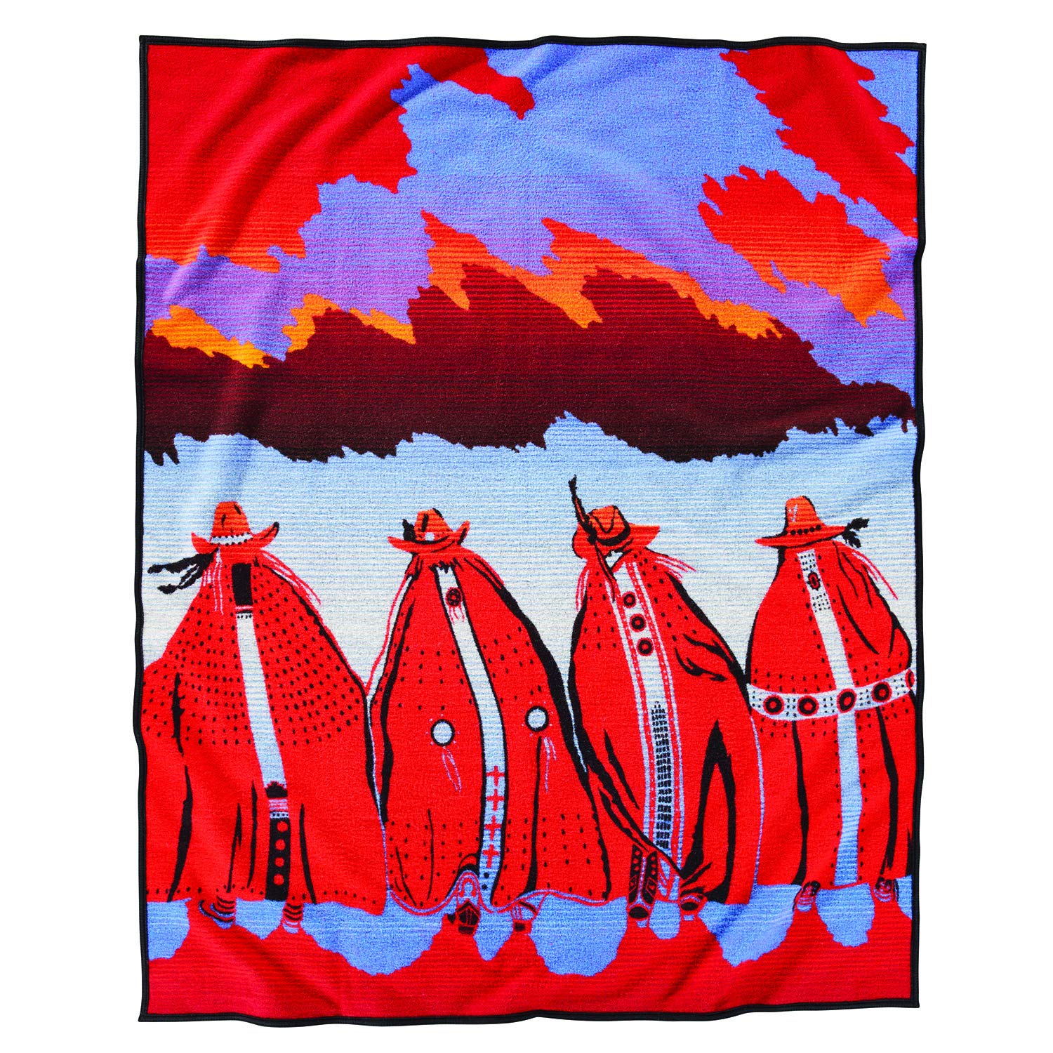 Pendleton Rodeo Sisters Legendary Wool Blanket Robe - Warm & Cozy Western Style Wearable Blanket for Women | Perfect for Camping, Lounging & Cold Weather