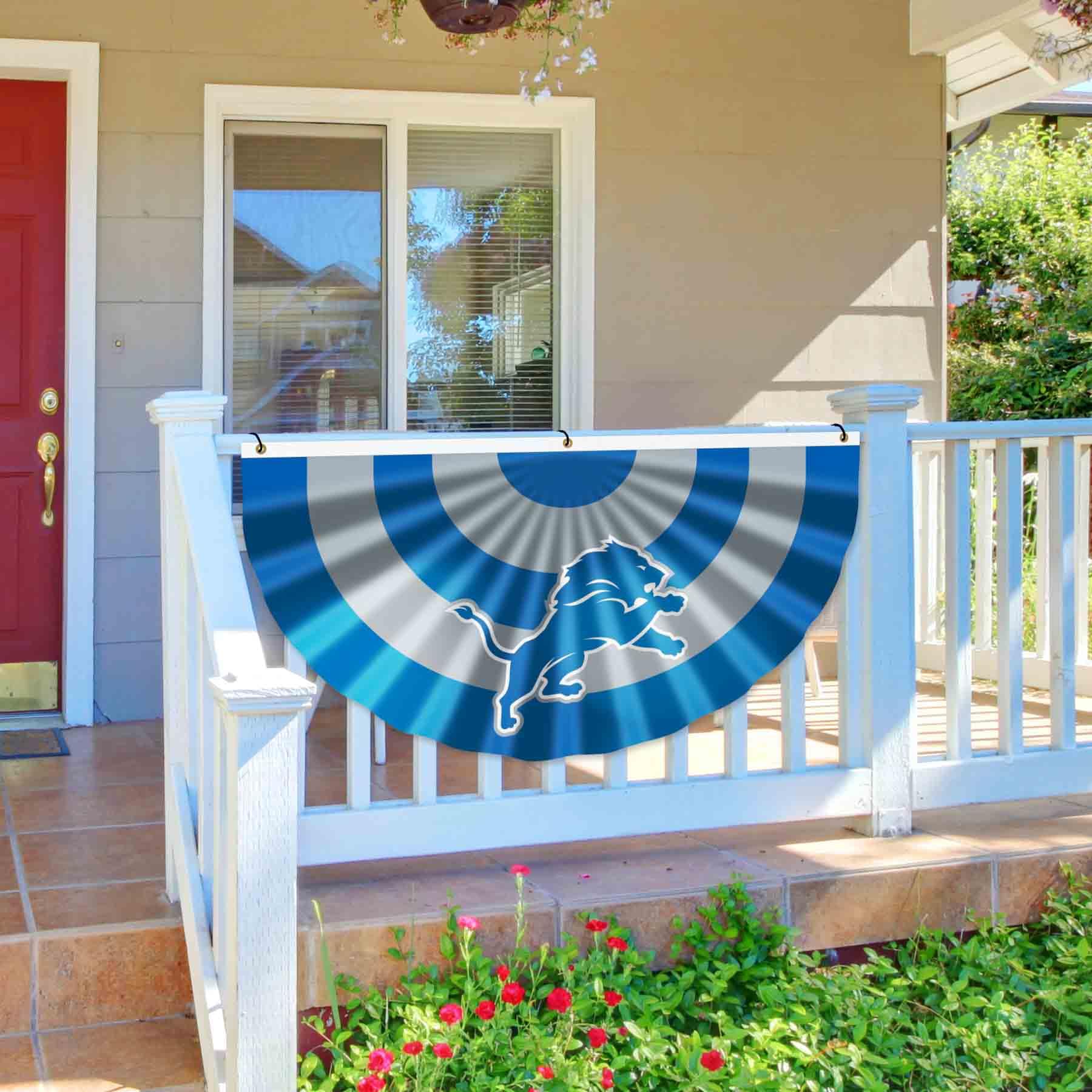 WinCraft Detroit Lions Bunting Pleated Fan Banners - NFL Team Spirit Decor for Game Day, Tailgating & Home Decor