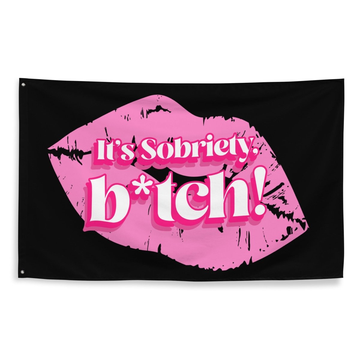 Sobriety Sass Flag - Funny Sobriety Gift for Recovery & AA Meetings - Perfect for Sober Living, 12-Step Programs & Addiction Recovery Support