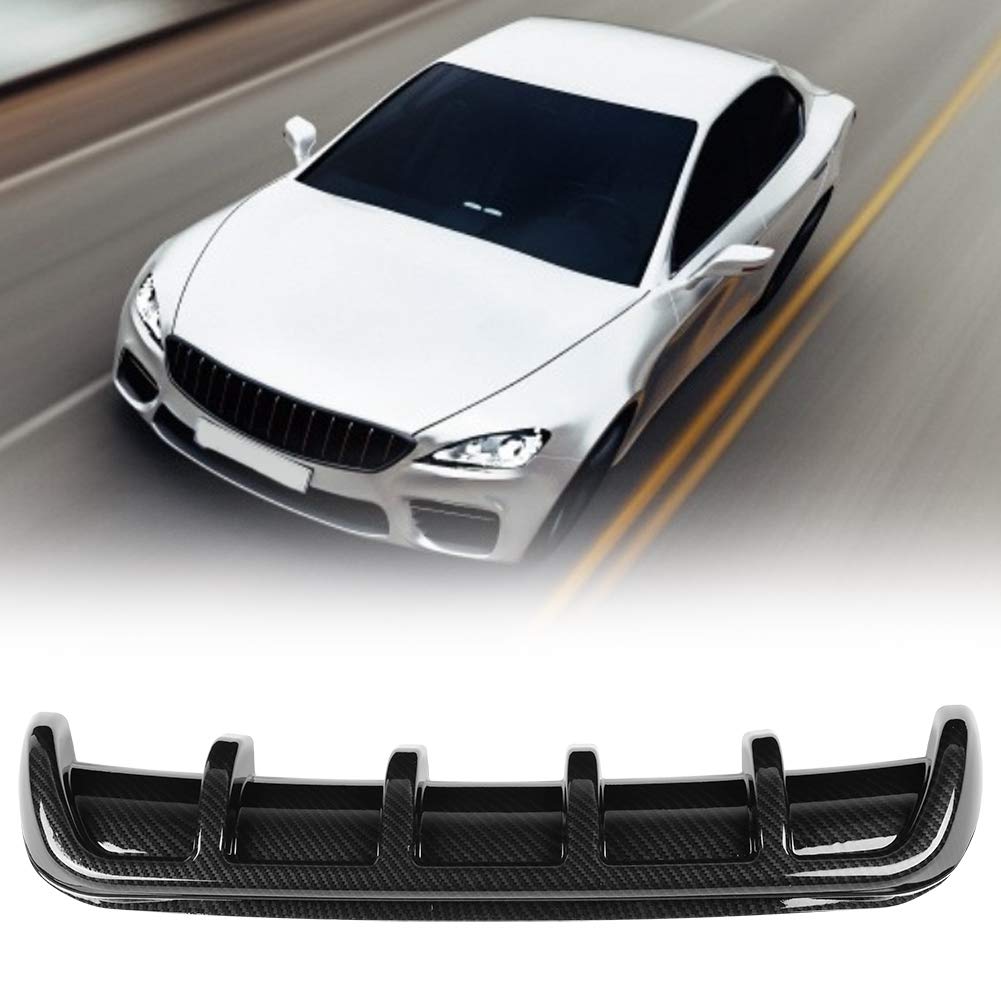 ABS Black Universal Car Rear Bumper Shark Fin Spoiler Diffuser - Aerodynamic Enhancement for Sedans, Coupes & Hatchbacks - Street Racing & Performance Upgrade Accessory
