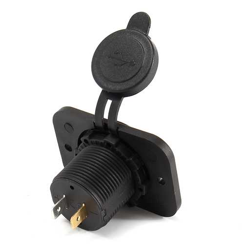 12V/24V Waterproof Dual USB Car Charger 5V 4.2A Fast Charging with LED Indicator - Compatible with iPhone X, Samsung Galaxy - Perfect for Road Trips & Outdoor Adventures