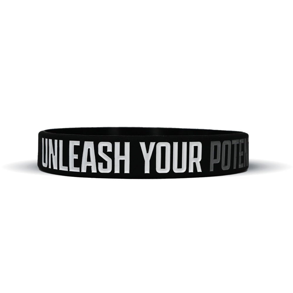 Motivational Wristband - UNLEASH YOUR POTENTIAL - Inspirational Fitness & Workout Bracelet for Men & Women - Perfect for Gym, Running, Yoga & Daily Motivation