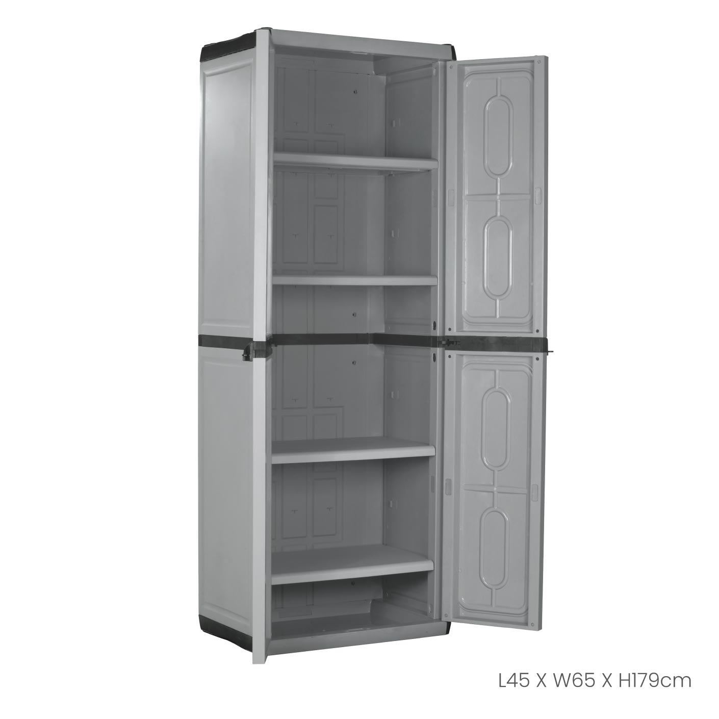 Italian DIY Closet - High 2-Door Wardrobe (608-2) for Bedroom & Walk-in Closet Organization