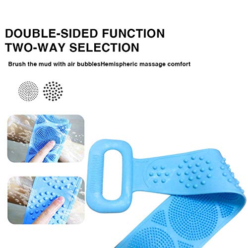 K Kudos Silicone Body Scrubber - Dual-Side Exfoliating Brush for Deep Skin Cleaning & Massage - Perfect for Shower & Spa (2Pcs)
