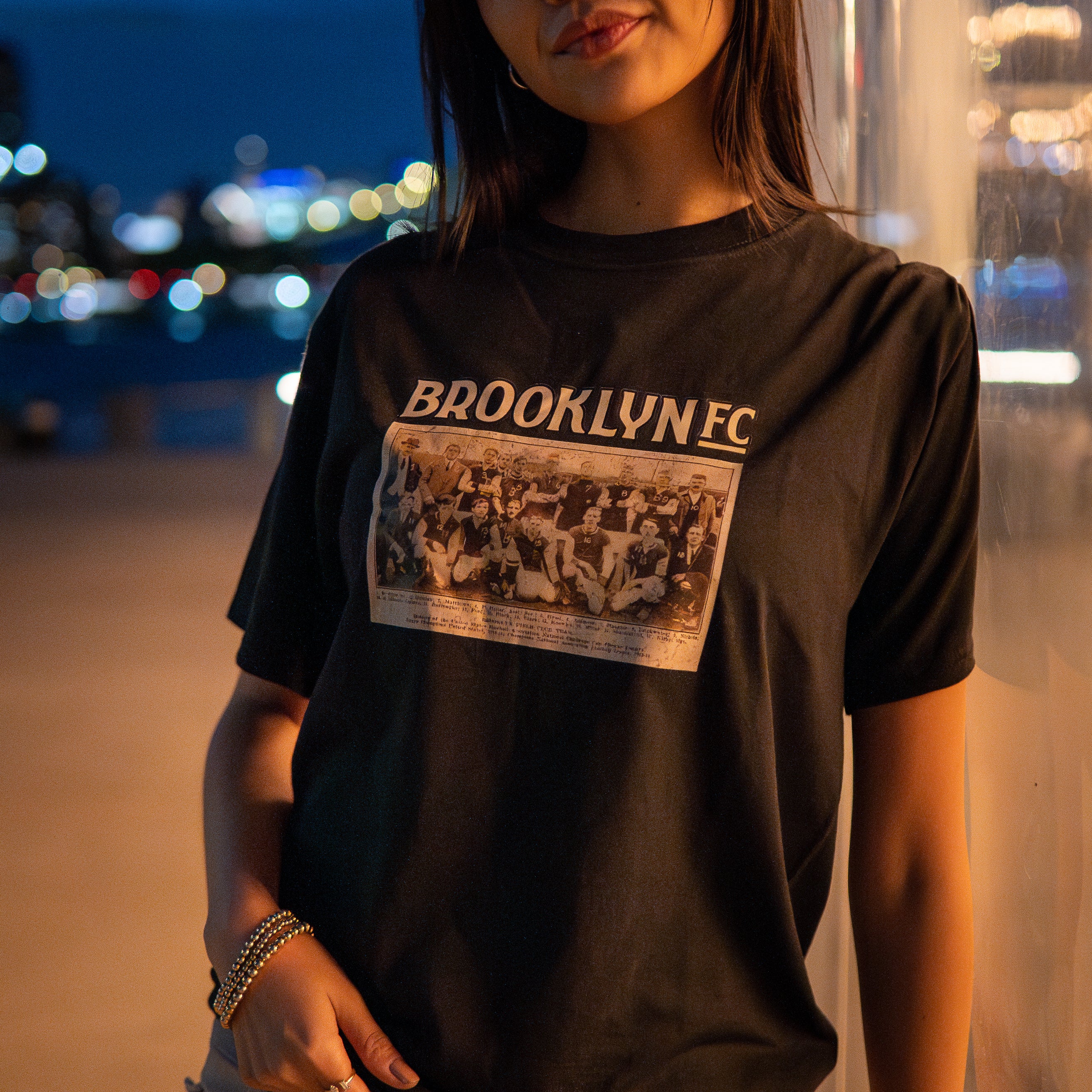 Brooklyn FC Soccer Retro Black T-Shirt - Vintage Football Fan Jersey for Men & Women - Perfect for Match Days, Casual Wear & Gifts
