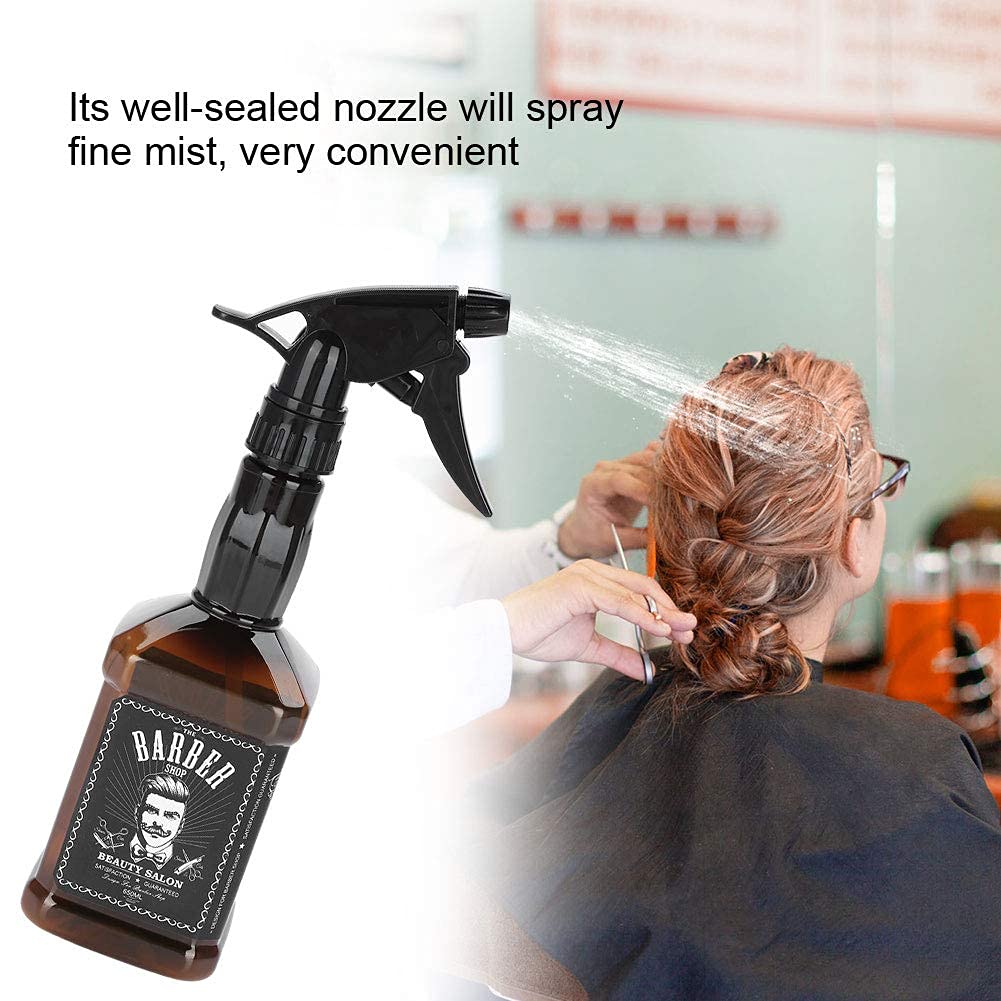 **650ml Refillable Hair Spray Bottle for Salon & Barber - Professional Hairdressing Water Sprayer Tool (Brown) - Perfect for Styling, Conditioning & Hydrating Hair**