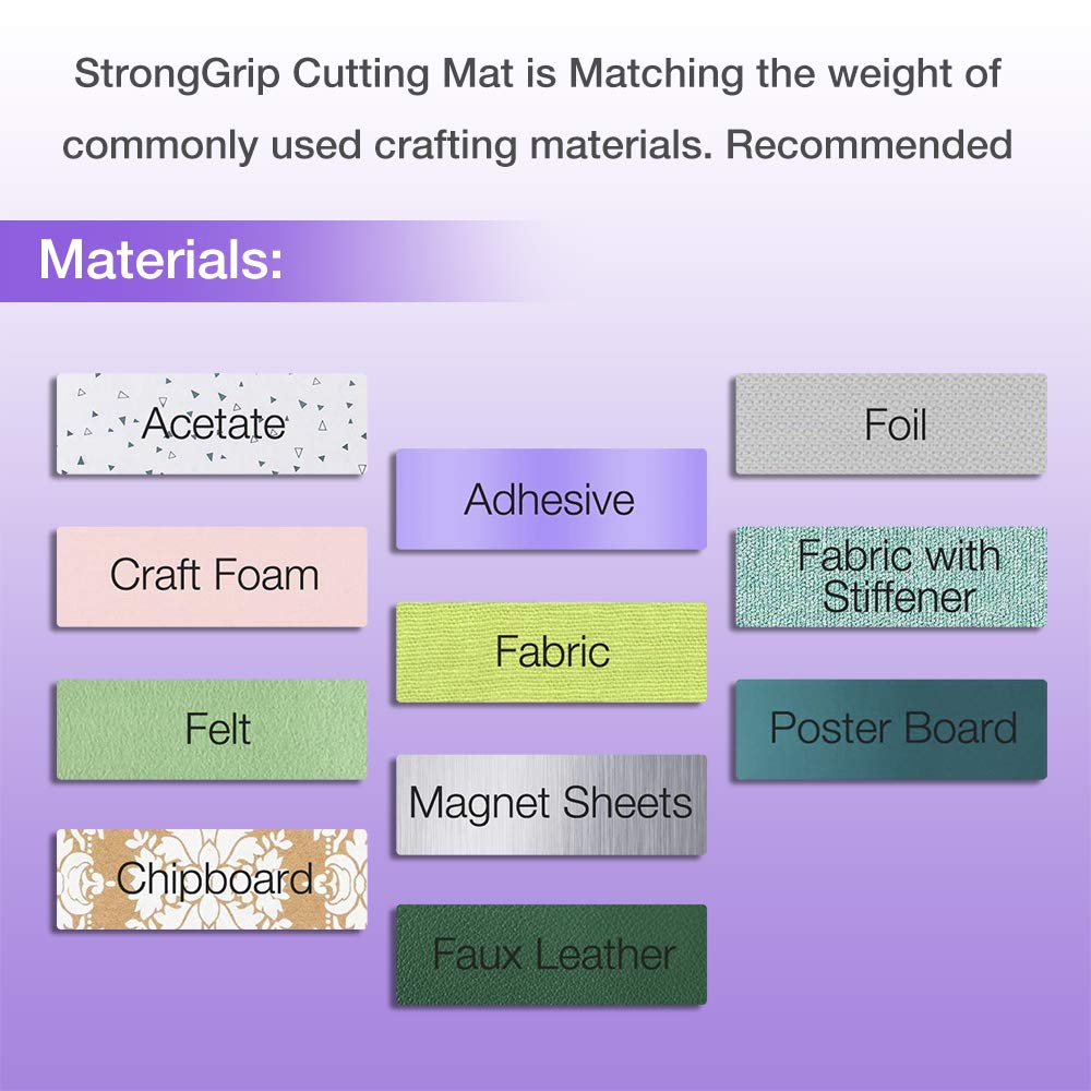 REALIKE 12x12 Inch Self-Healing Cutting Mat - 3 Pack for Cricut Maker 3, Maker, Explore 3, Air 2, Air & One - Non-Slip Gridded Craft Mat with Adhesive Backing - Perfect for DIY Projects, Scrapbooking, Quilting, Sewing & Paper Crafts (Variety Colors)