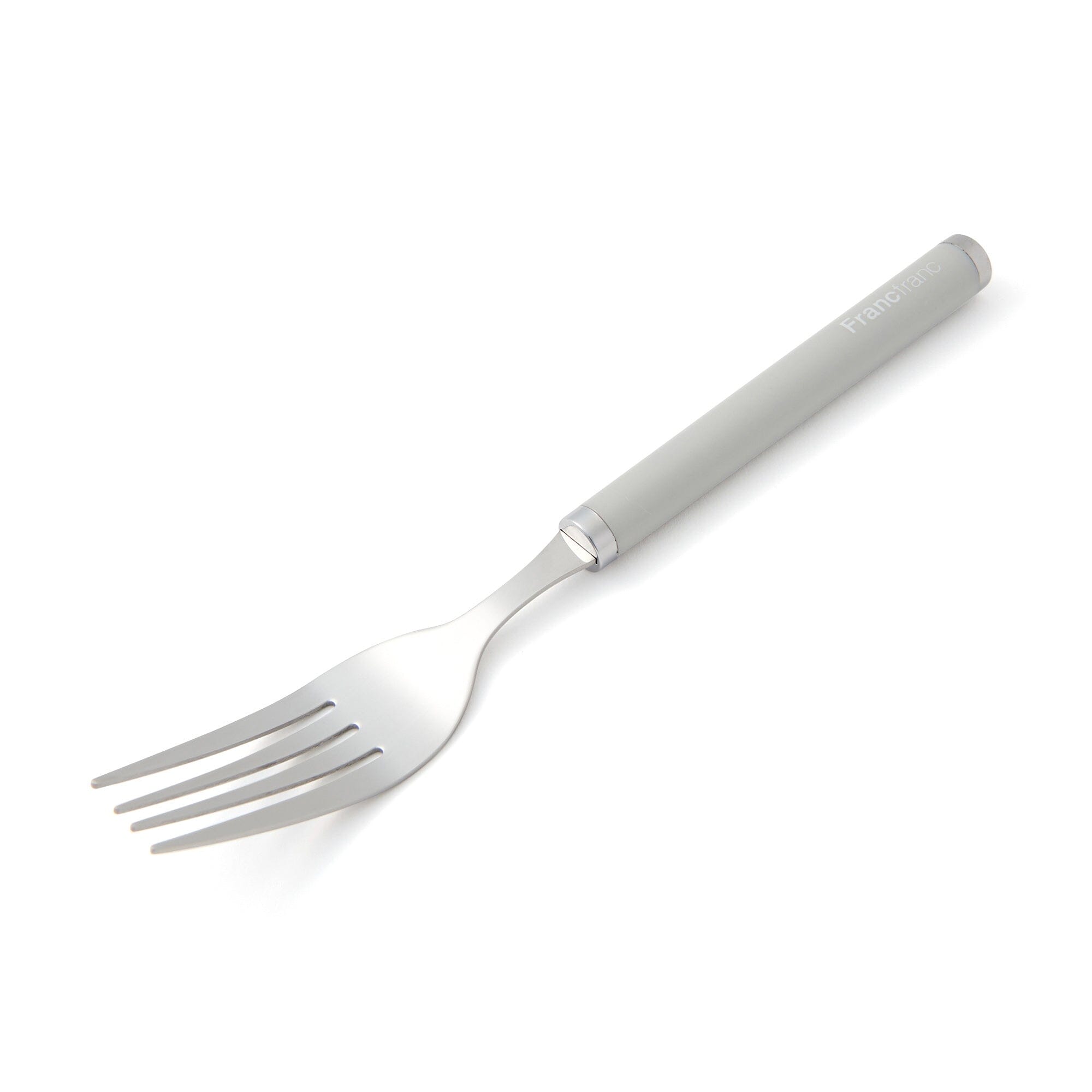 Premium 4-Piece Cutlery Set with Logo - Elegant Grey Stainless Steel Utensils for Dining, Kitchen & Gifting